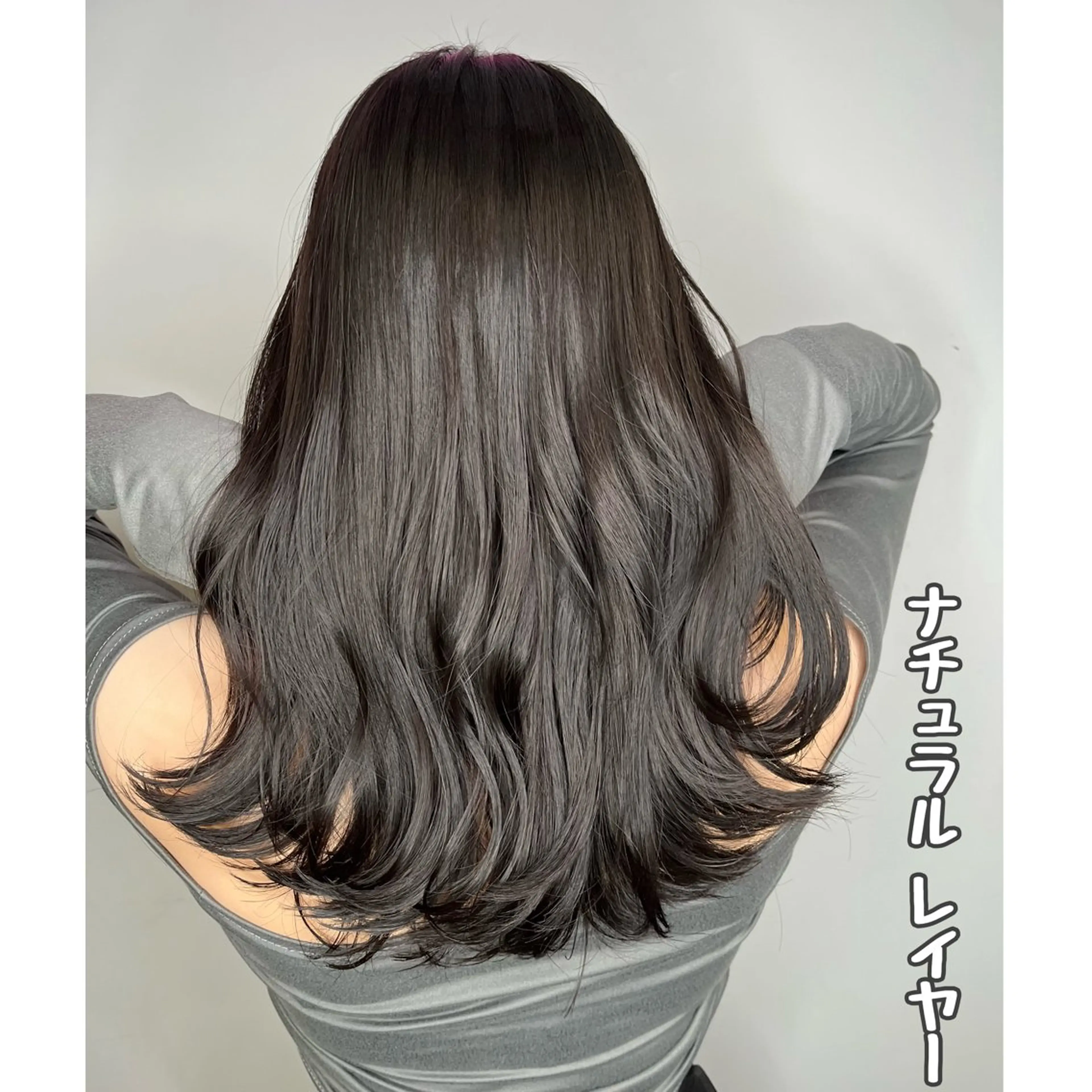 セミロング カラー パーマ ヘアアレンジ セミロングパーマ バレイヤージュ ブリーチ 透明感カラー ダブルカラー ®️レイヤー/透明感 カラー/星野六三四のヘアスタイル