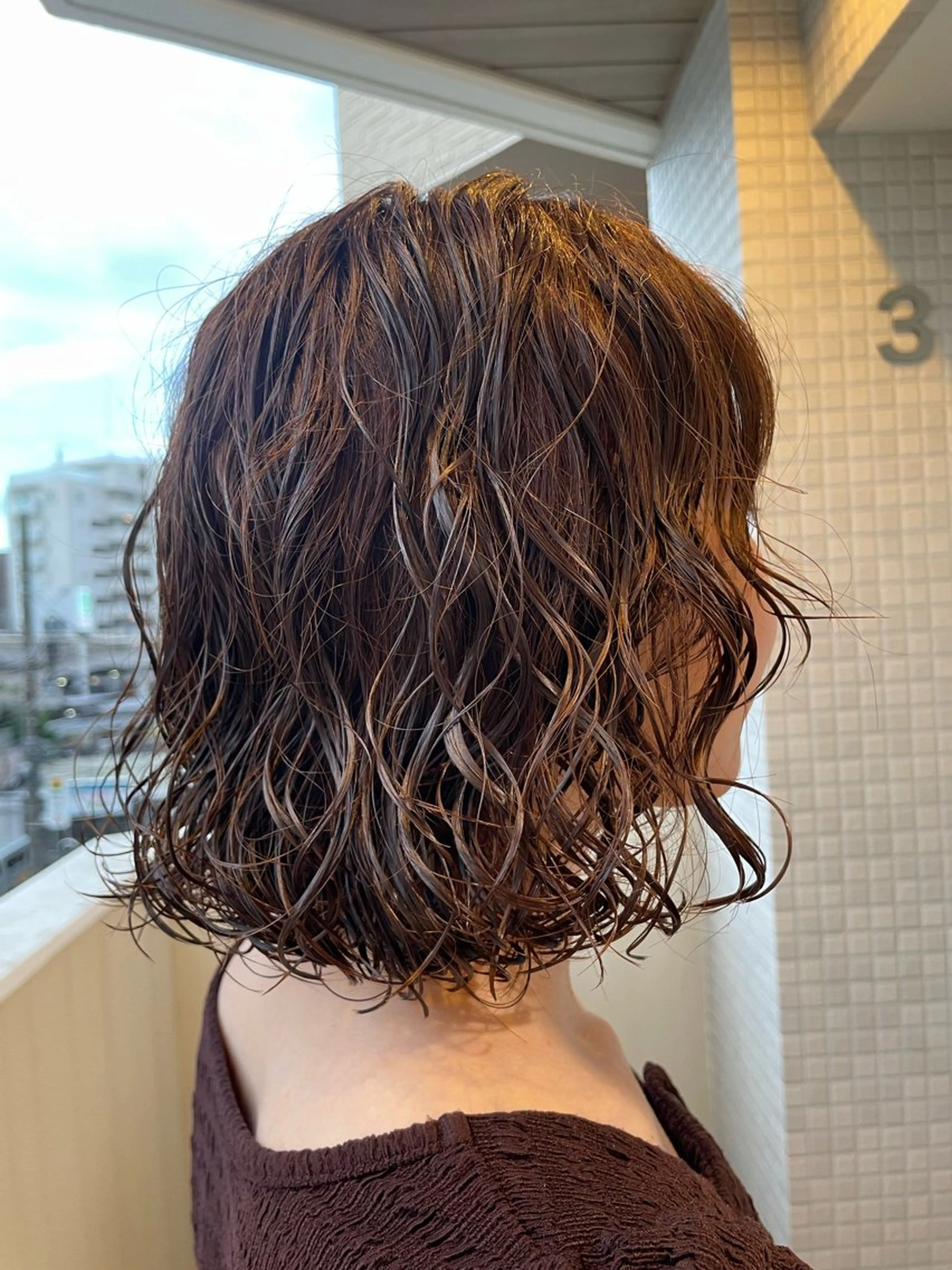 ミディアム パーマ カット パーマ トリートメント Toiro 横浜所属・🎀レイヤー/パーマ カラー/ai🎀のヘアスタイル