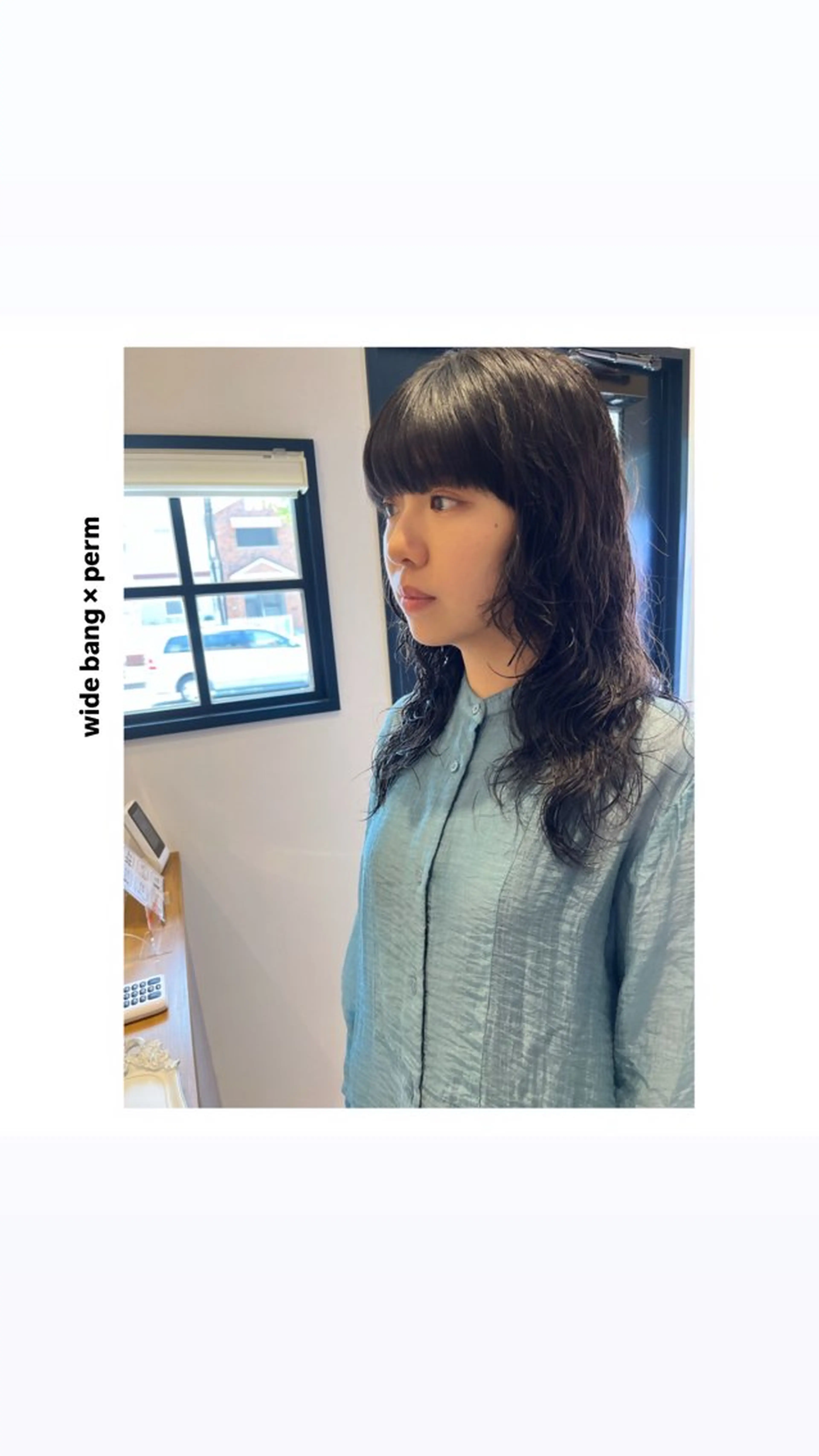 セミロング パーマ セミロングパーマ ワイドバング デジタルパーマ カット パーマ トリートメント rewards成城学園前店所属・hiroki【雰囲気 &style】のヘアスタイル