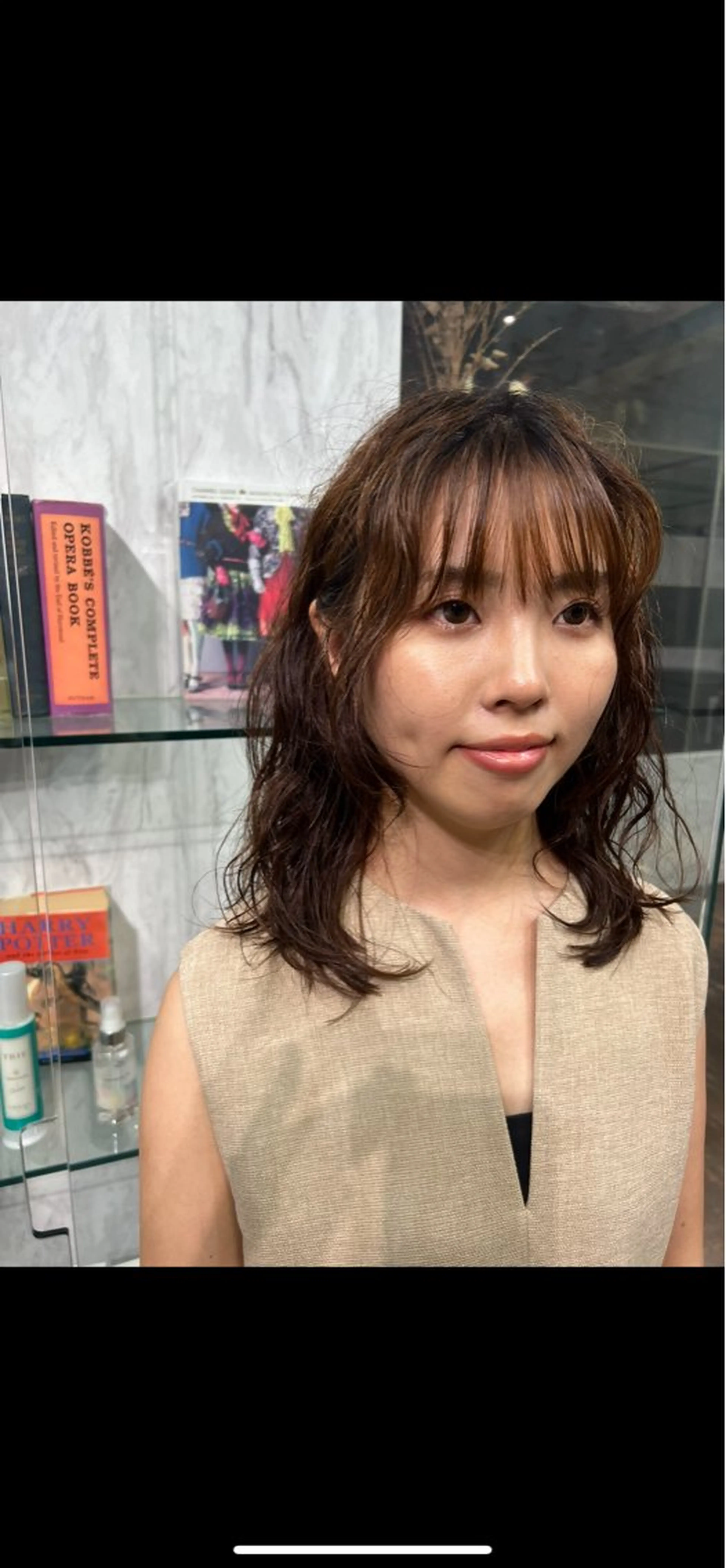 ミディアム パーマ ROBBY所属・松井美樹/似合わせ ガーリー・韓国のヘアスタイル