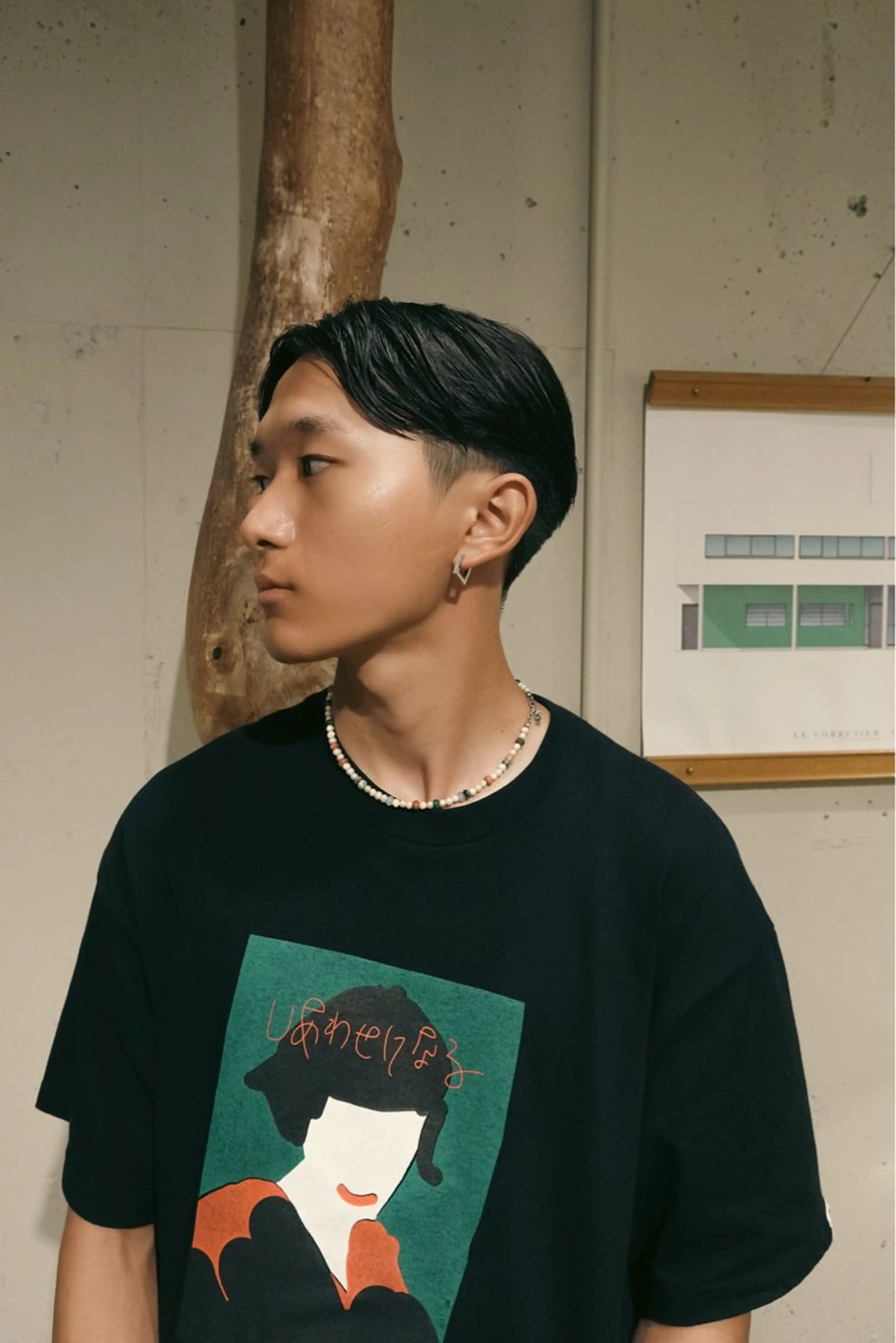 メンズ センターパート マッシュ メンズパーマ 学生（メンズ向け） メンズショート カット タチカワユウキ ／メンズカットのヘアスタイル