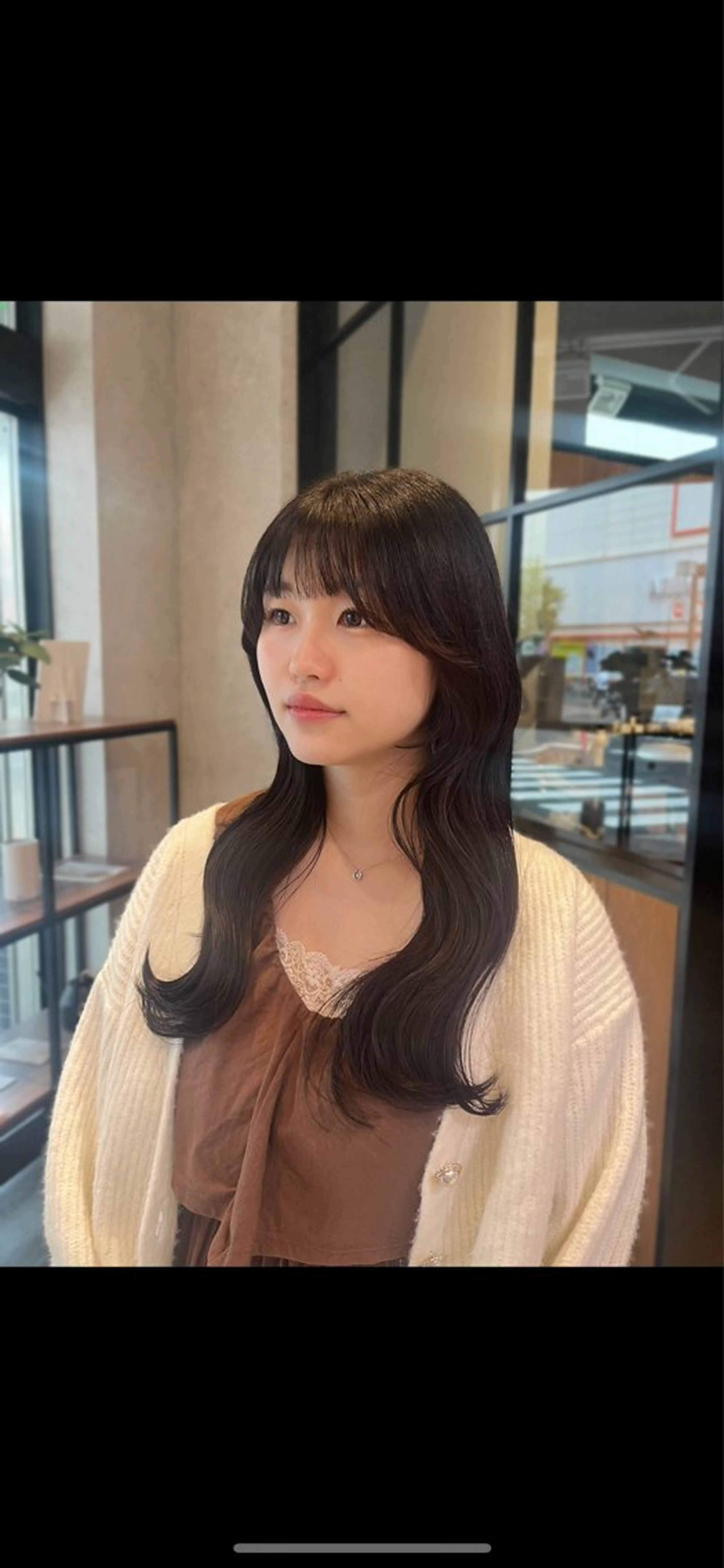 ロング カット yuuri🎀/大宮 /韓国ヘア/レイヤーのヘアスタイル