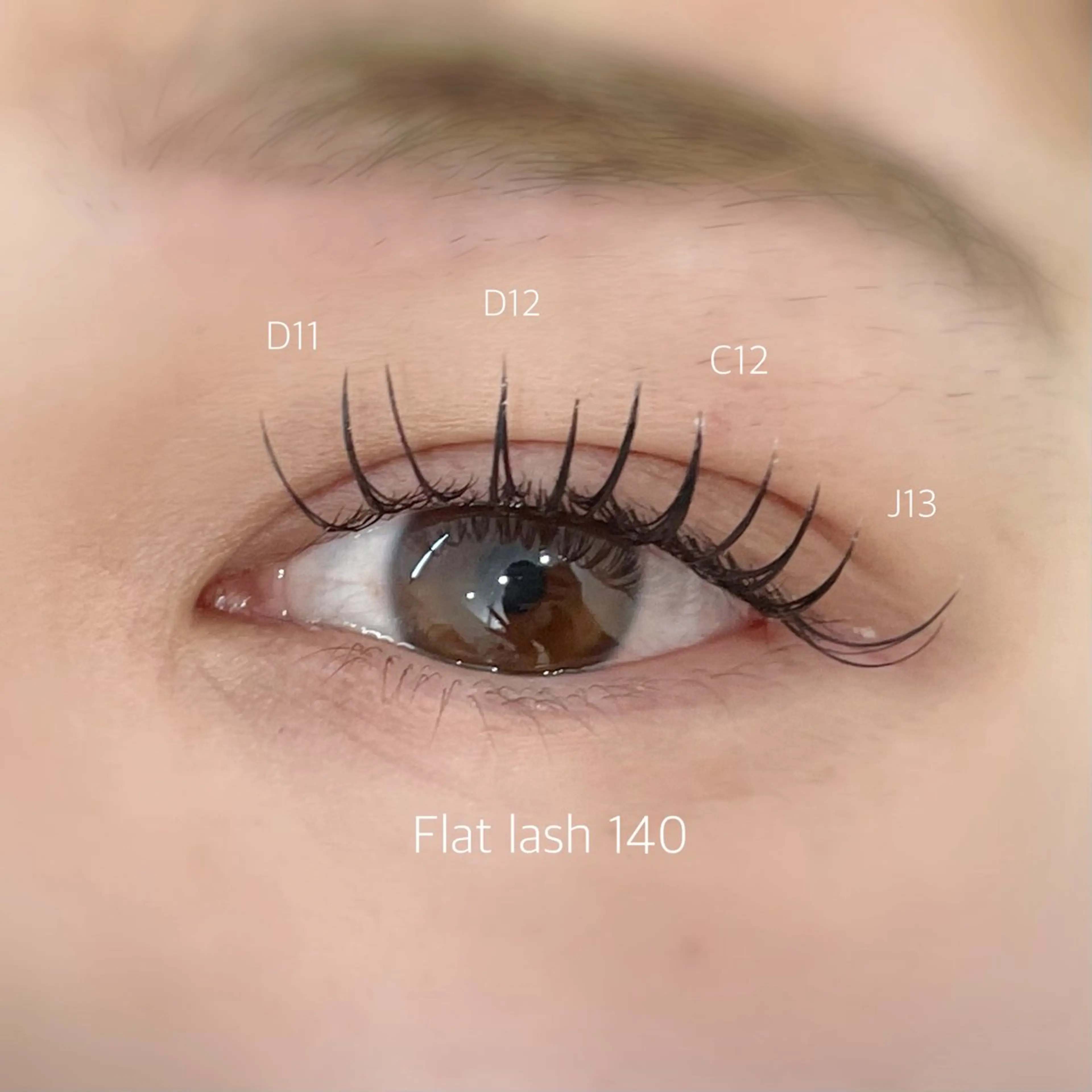 マツエク・マツパ フラットラッシュ マツエク beauty eye所属・中島 美月のマツエク・マツパデザイン