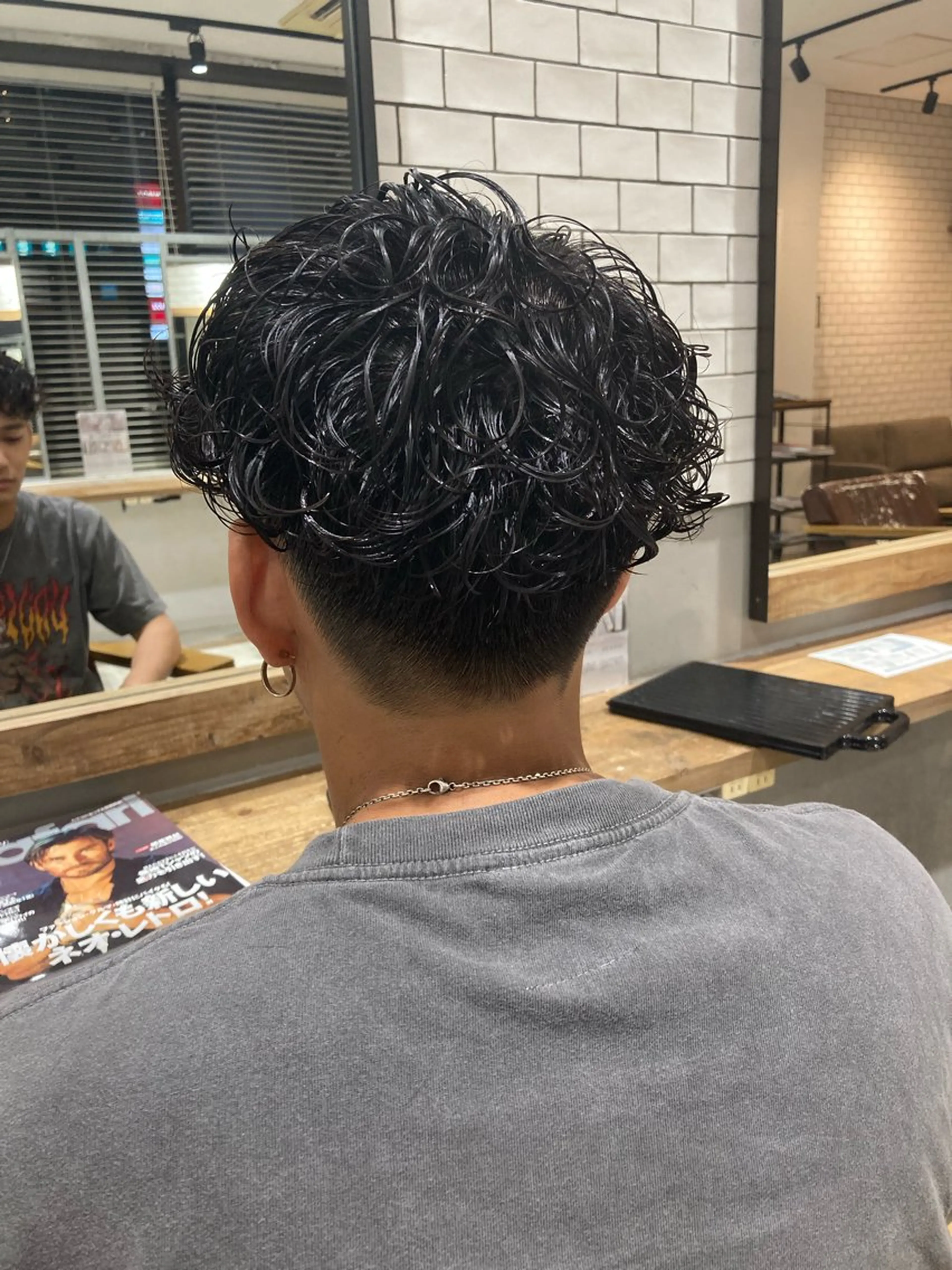 ショート カット パーマ 菊地 優斗のヘアスタイル