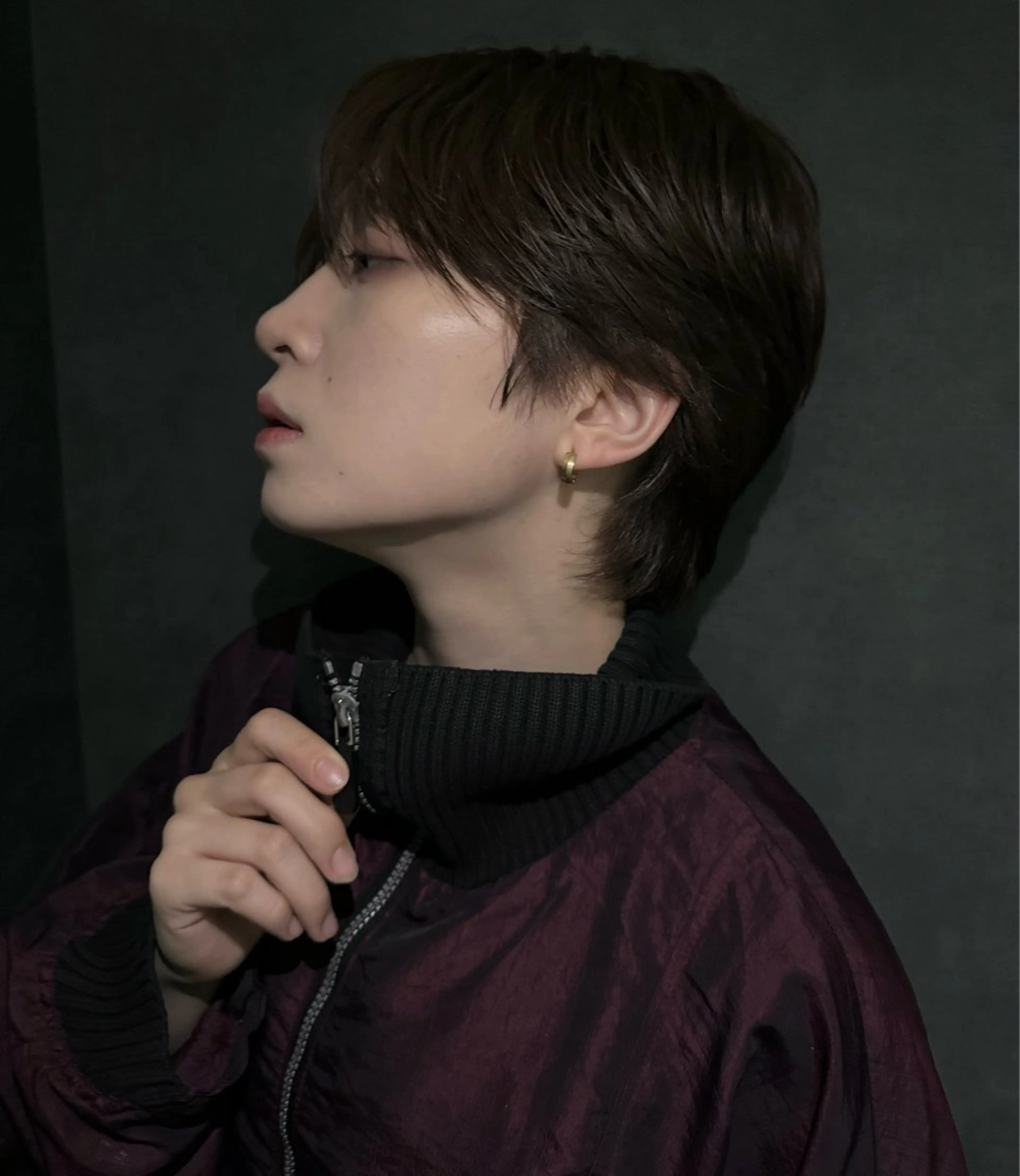 メンズ excia渋谷所属・曲がる縮毛矯正 センターパート/翼のヘアスタイル