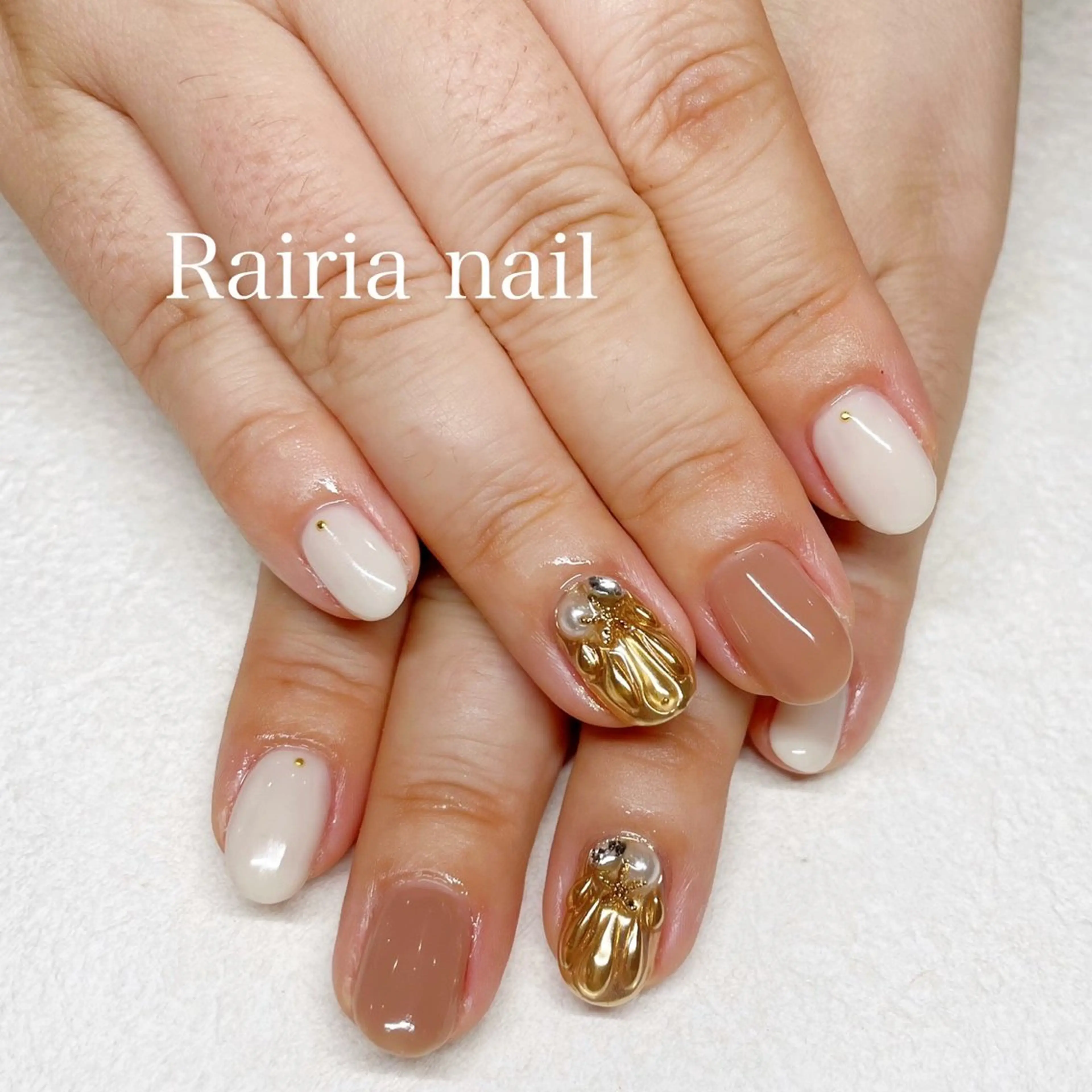 ネイル アートネイル ジェルネイル 持ち込み ニュアンスネイル パラジェル Rairia nail本八幡店のネイルデザイン