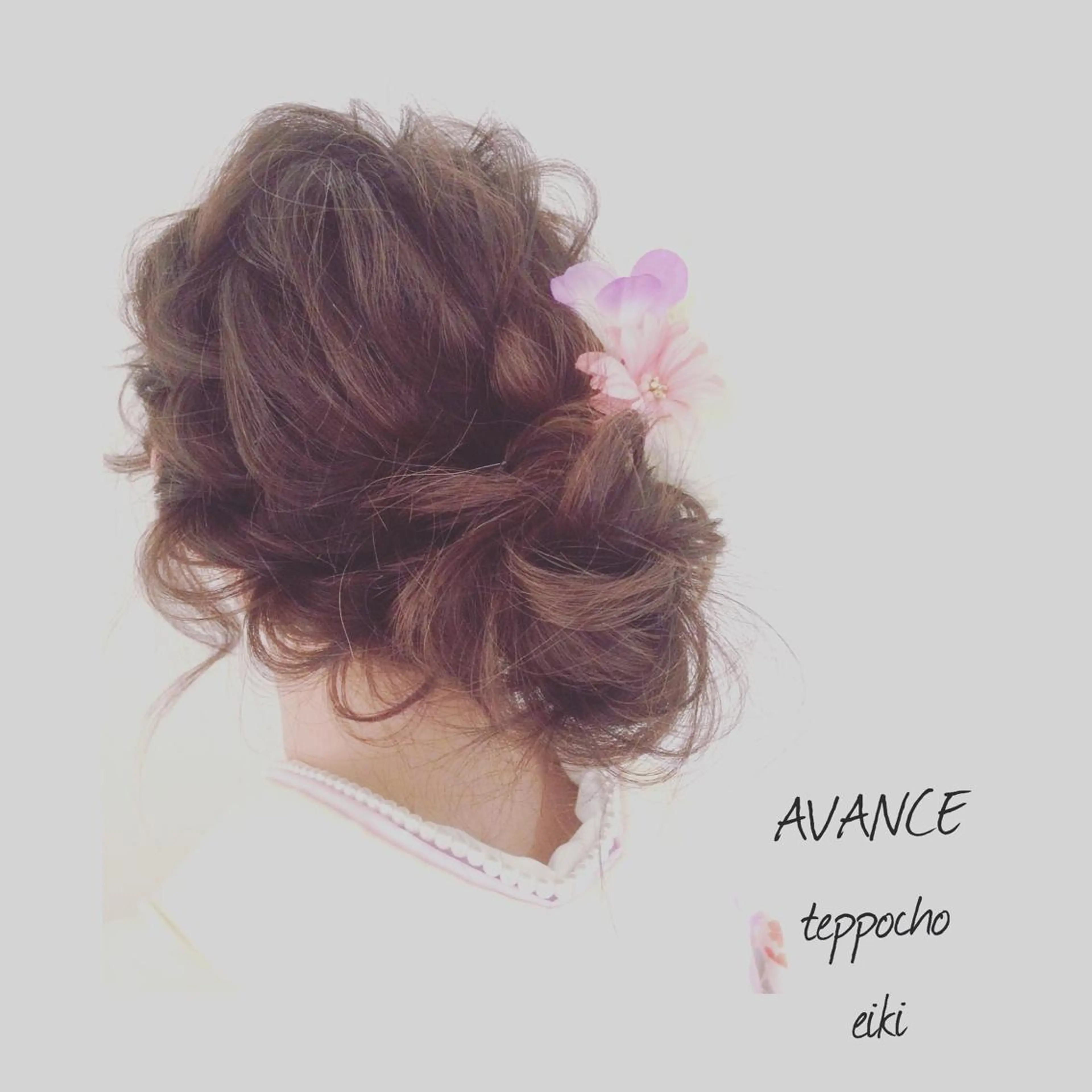 ミディアム セミロング ロング カラー ヘアアレンジ 卒業式のヘアスタイル Rubik's 茶屋町原田のヘアスタイル