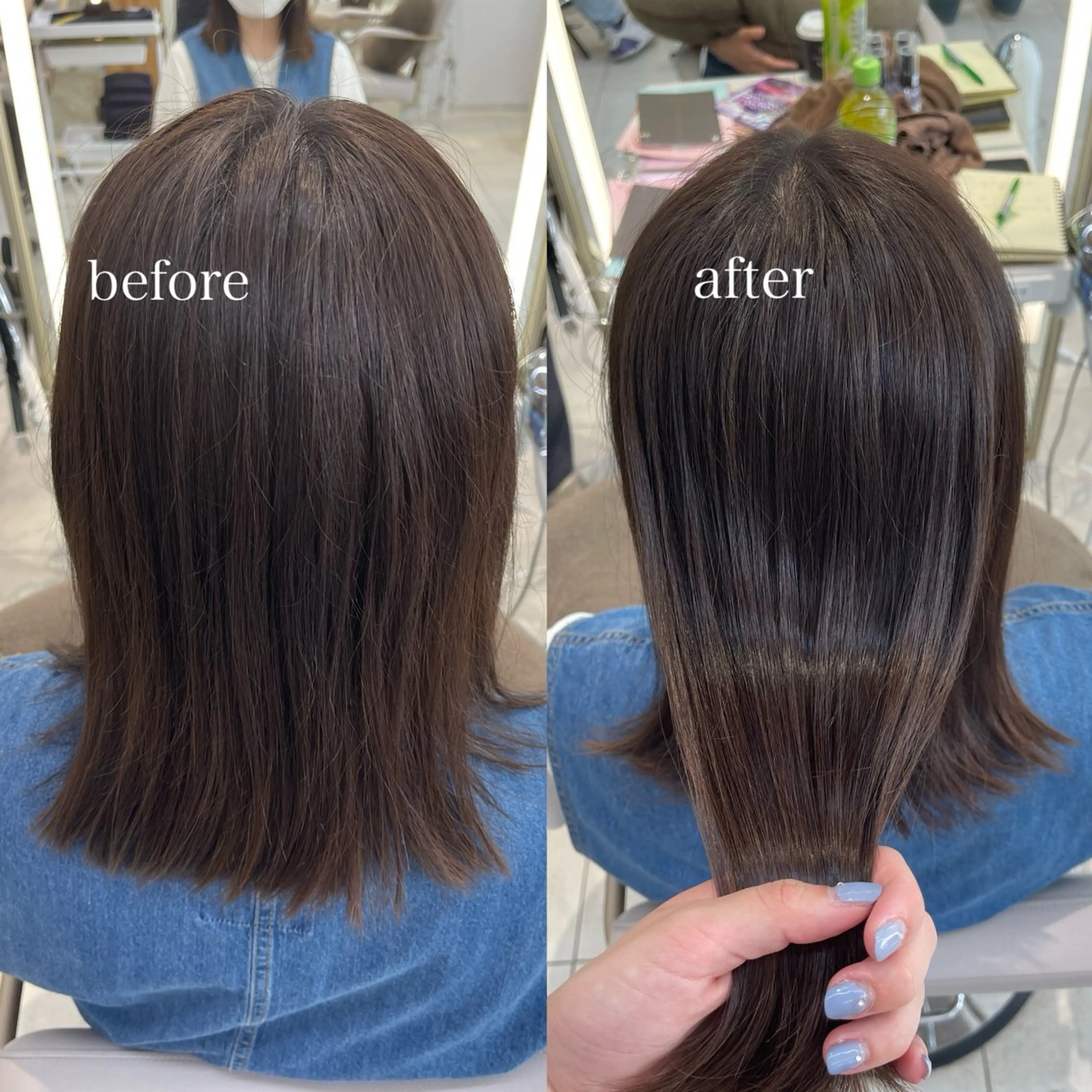 ミディアム トリートメント Hina🫧透明感 カラー🫧のヘアスタイル