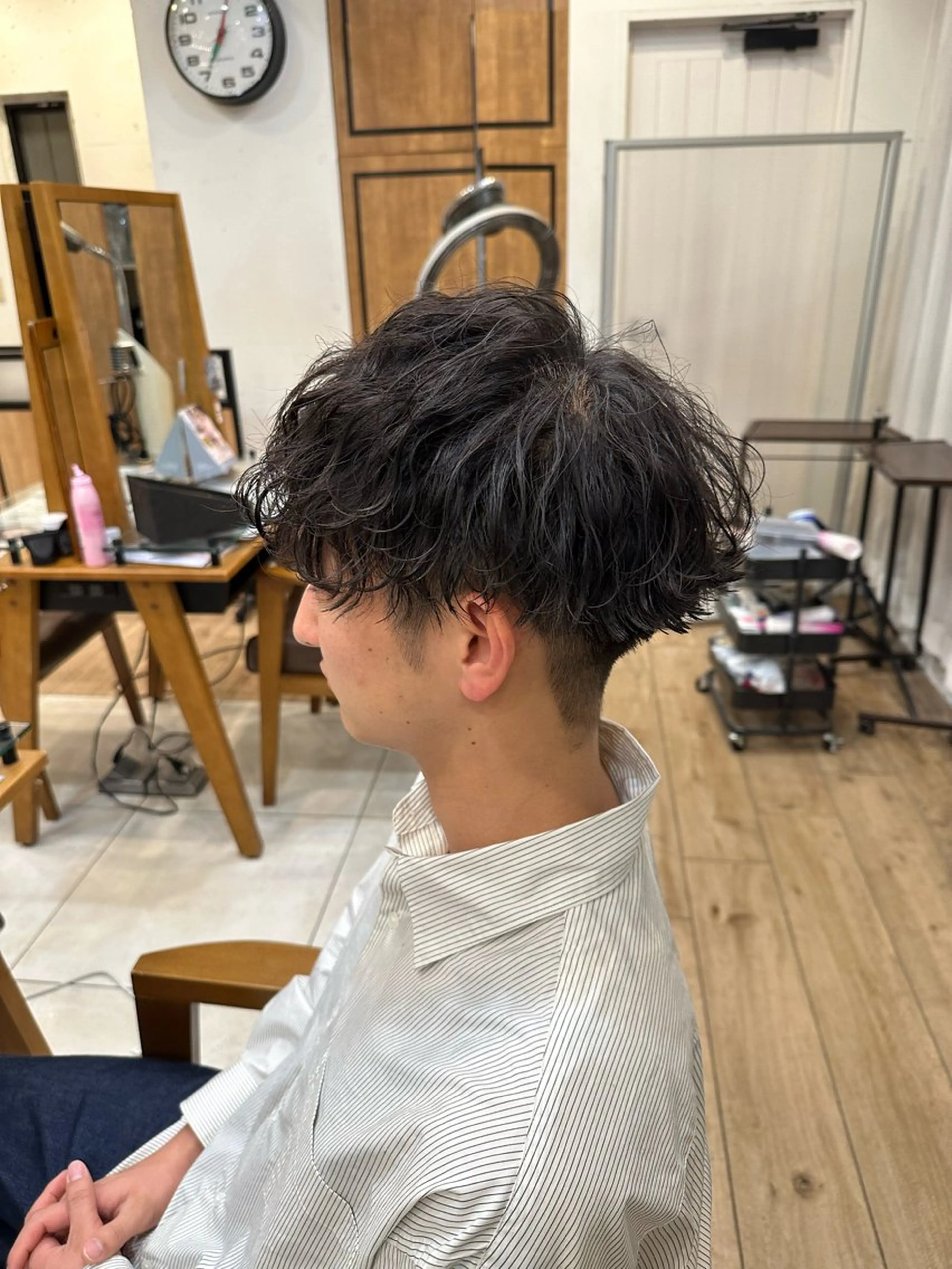 パーマ メンズ マッシュ メンズパーマ ツーブロック 波巻きパーマ 🌈【曲がる縮毛矯正 】🌈益子卓馬のヘアスタイル