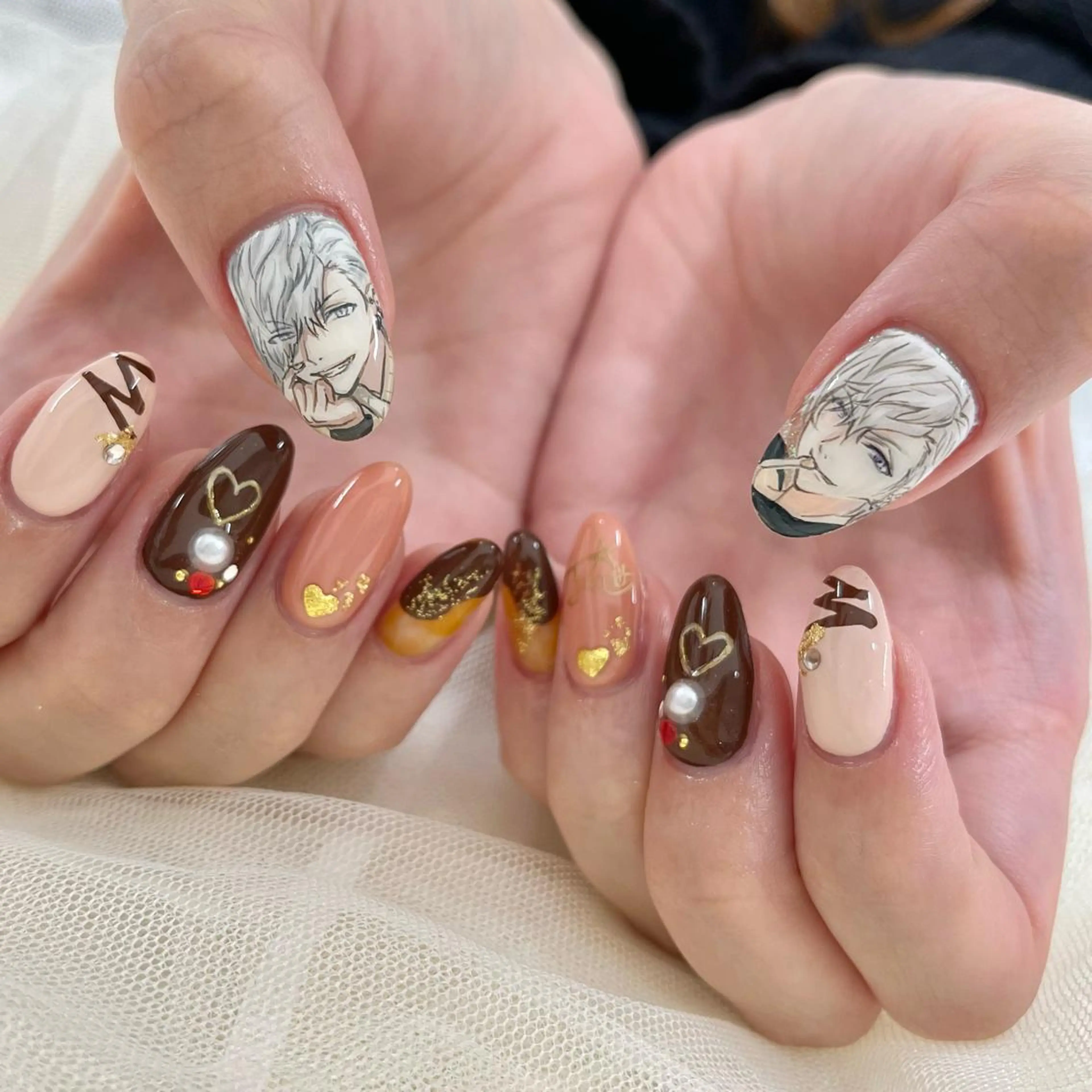 セミロング ハンドネイル 池袋痛ネイル Nok. 渡辺のネイルデザイン