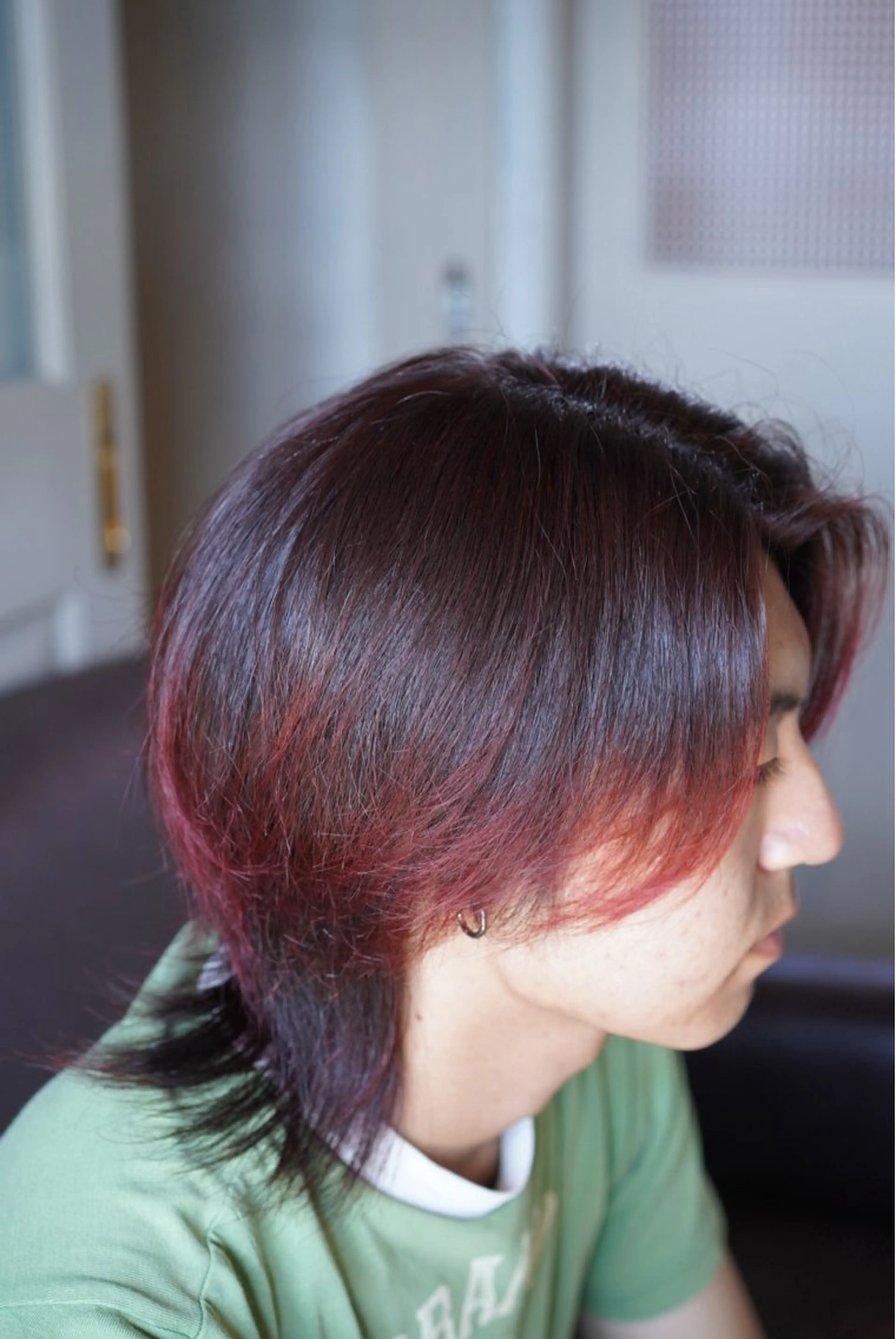 カラー メンズ メンズブリーチ ブリーチ レッドカラー 齋木 陽輝のヘアスタイル