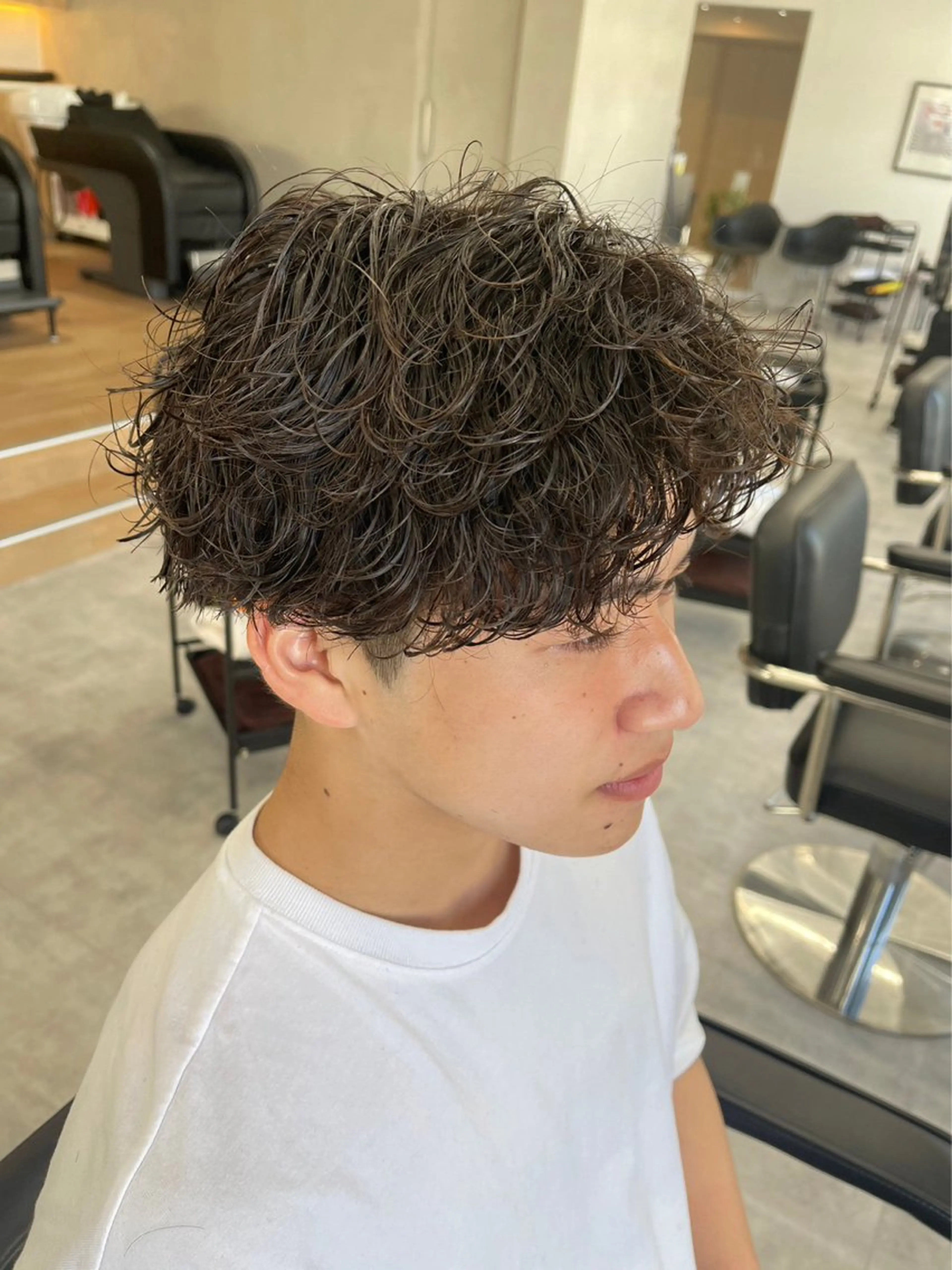 ショート メンズ メンズパーマ/新潟/ 万代/高橋悠叶のヘアスタイル