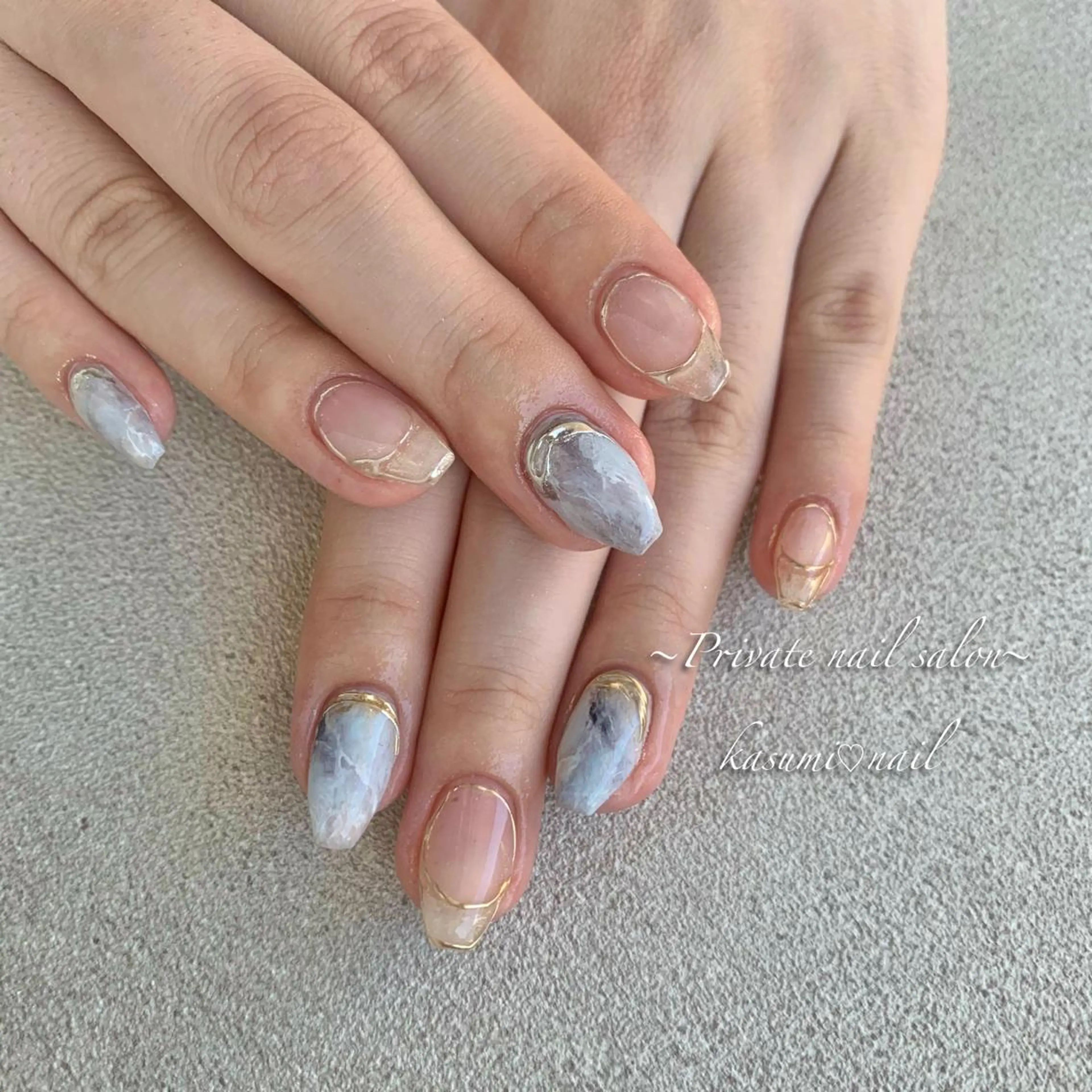 ネイル ラメ(グリッター) マグネットネイル ミラーネイル ニュアンスネイル 冬ネイル KASUMI♡ Nailのネイルデザイン