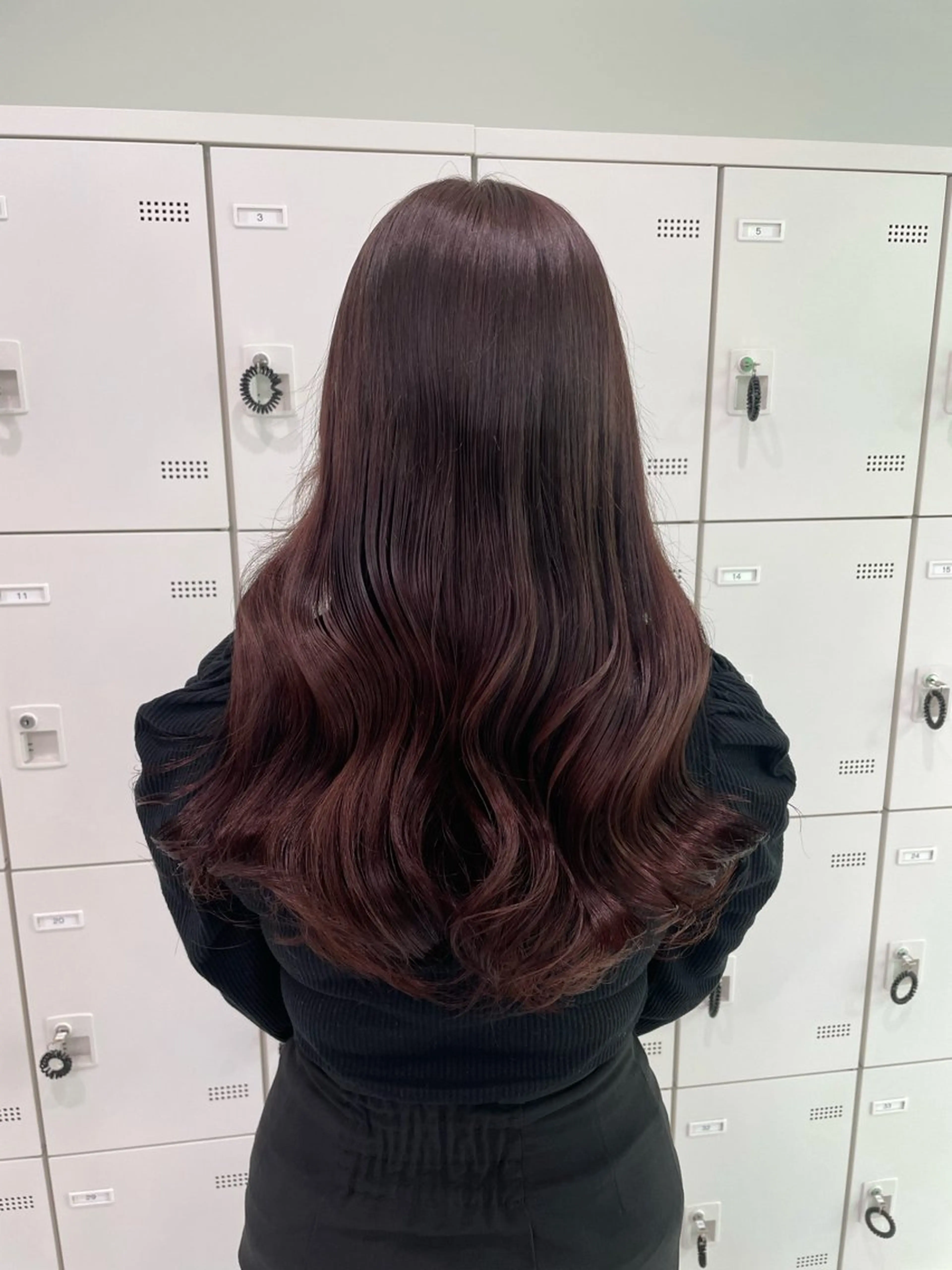 セミロング カラー ヘアカラー トリートメント ヘッドスパ ヘアセット 大人っぽ♡上品な暖色 ♡ブリーチなし♡のヘアスタイル