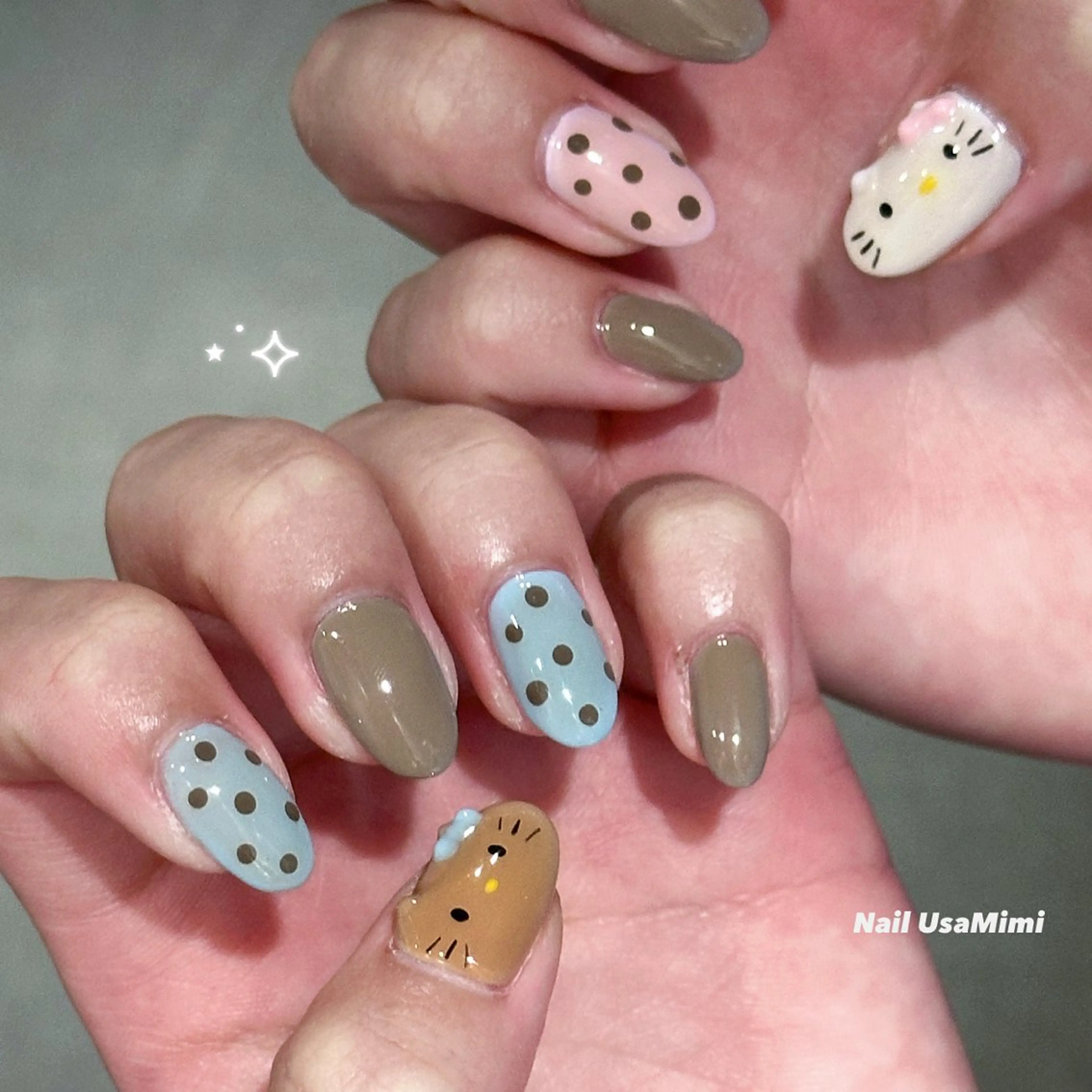 ネイル ハンドネイル 本町NailUsaM imi MOMOKAのネイルデザイン