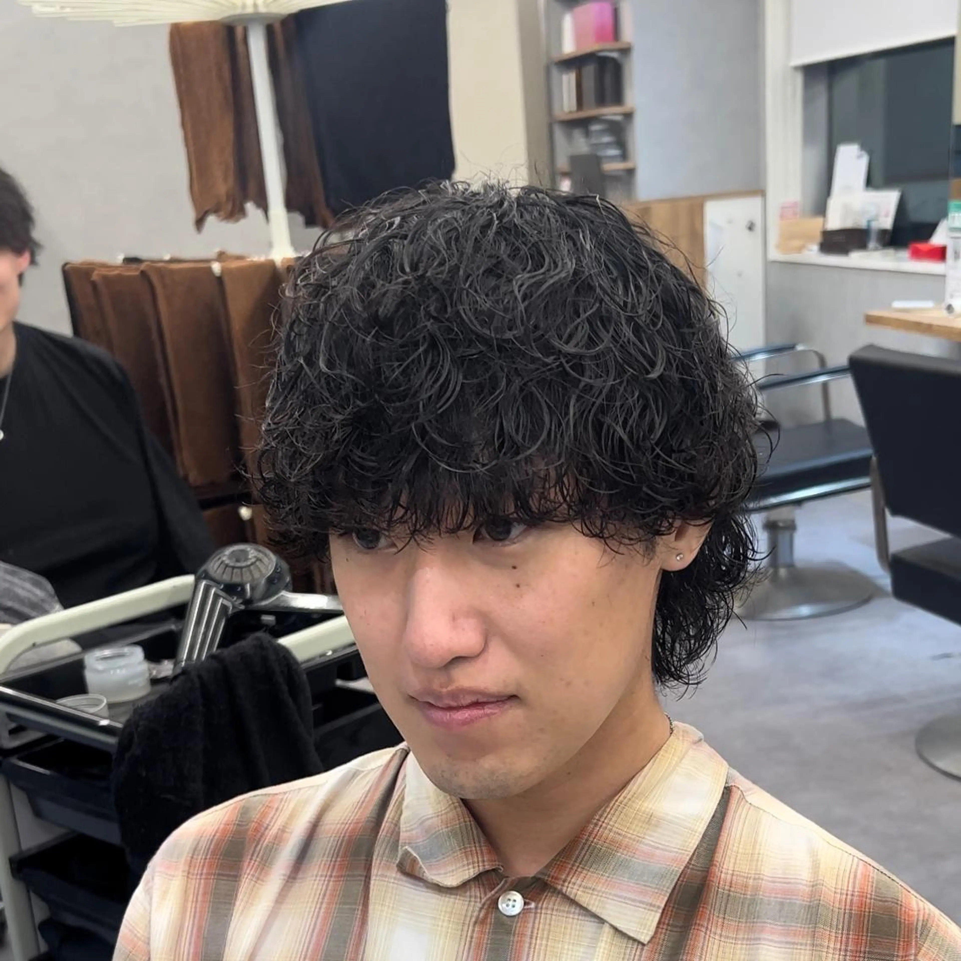 パーマ メンズ カット パーマ 浜野 泰斗のヘアスタイル