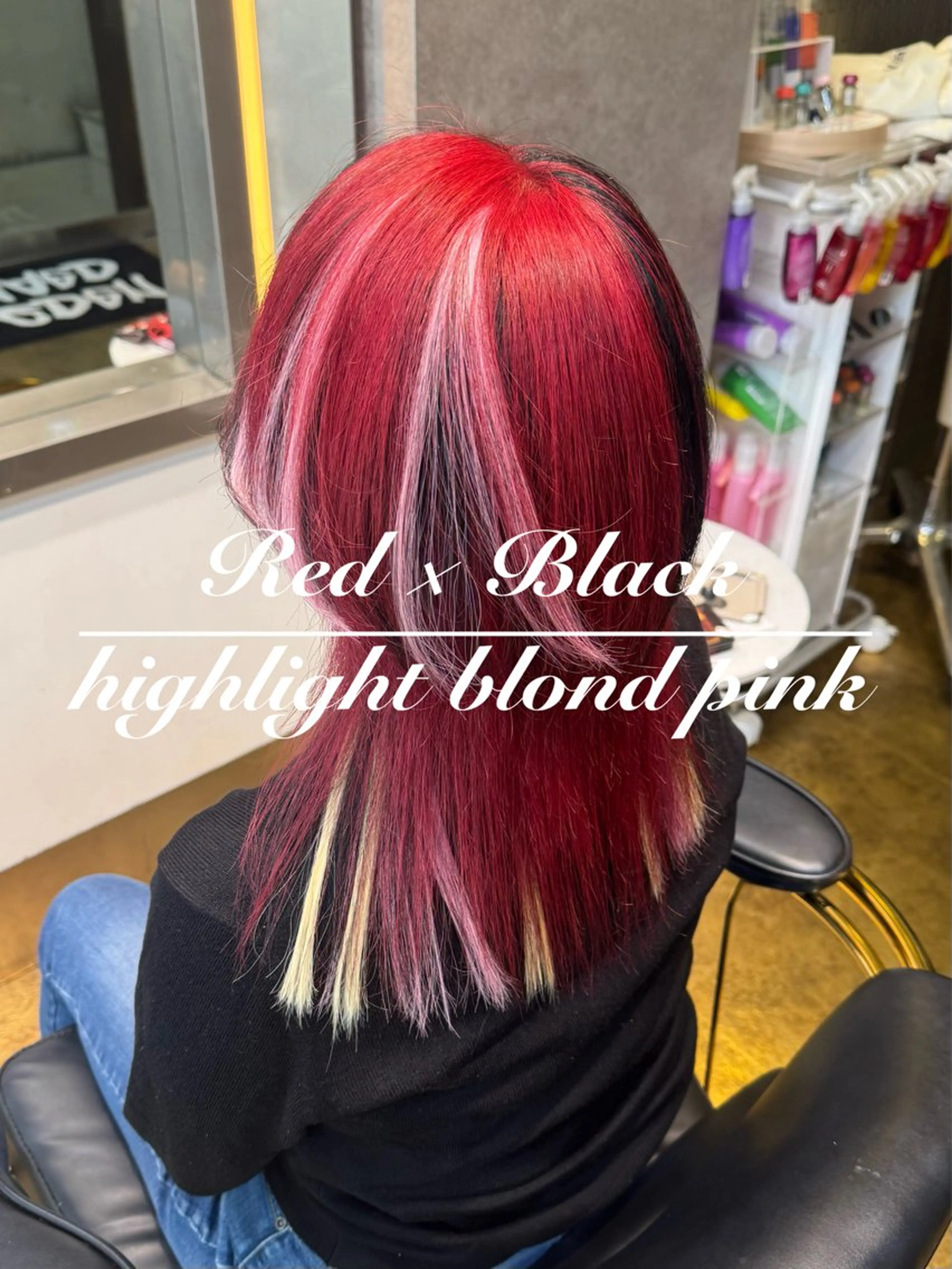 ミディアム エクステ EDeN Yurinaのヘアスタイル