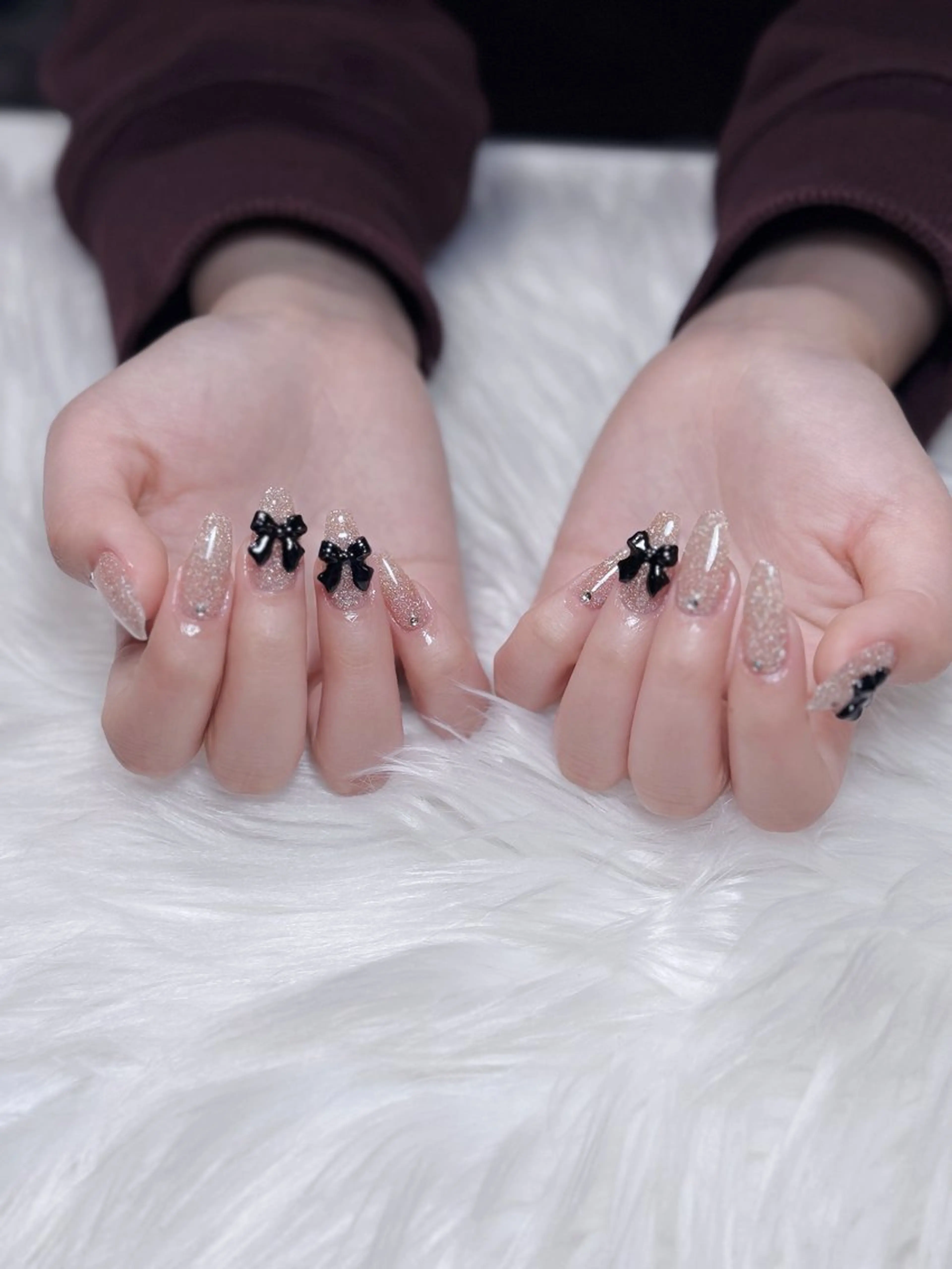 ネイル アートネイル オーロラネイル ジェルネイル 韓国ネイル ロングネイル ハンドネイル Nichi Nailsのネイルデザイン