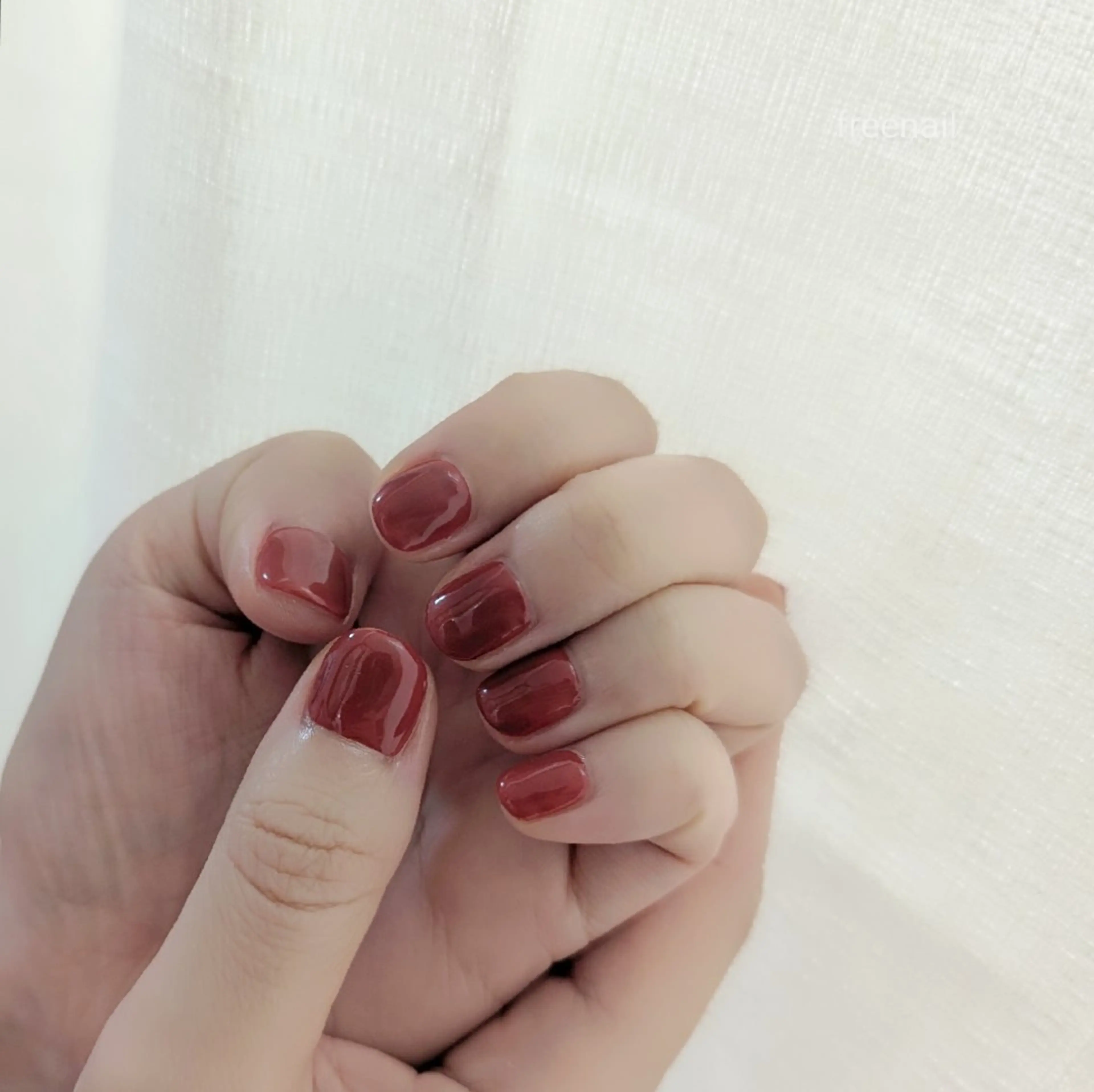 ネイル ボルドー ブラウン ラメ(グリッター) ハンドネイル free nail フリーネイルのネイルデザイン