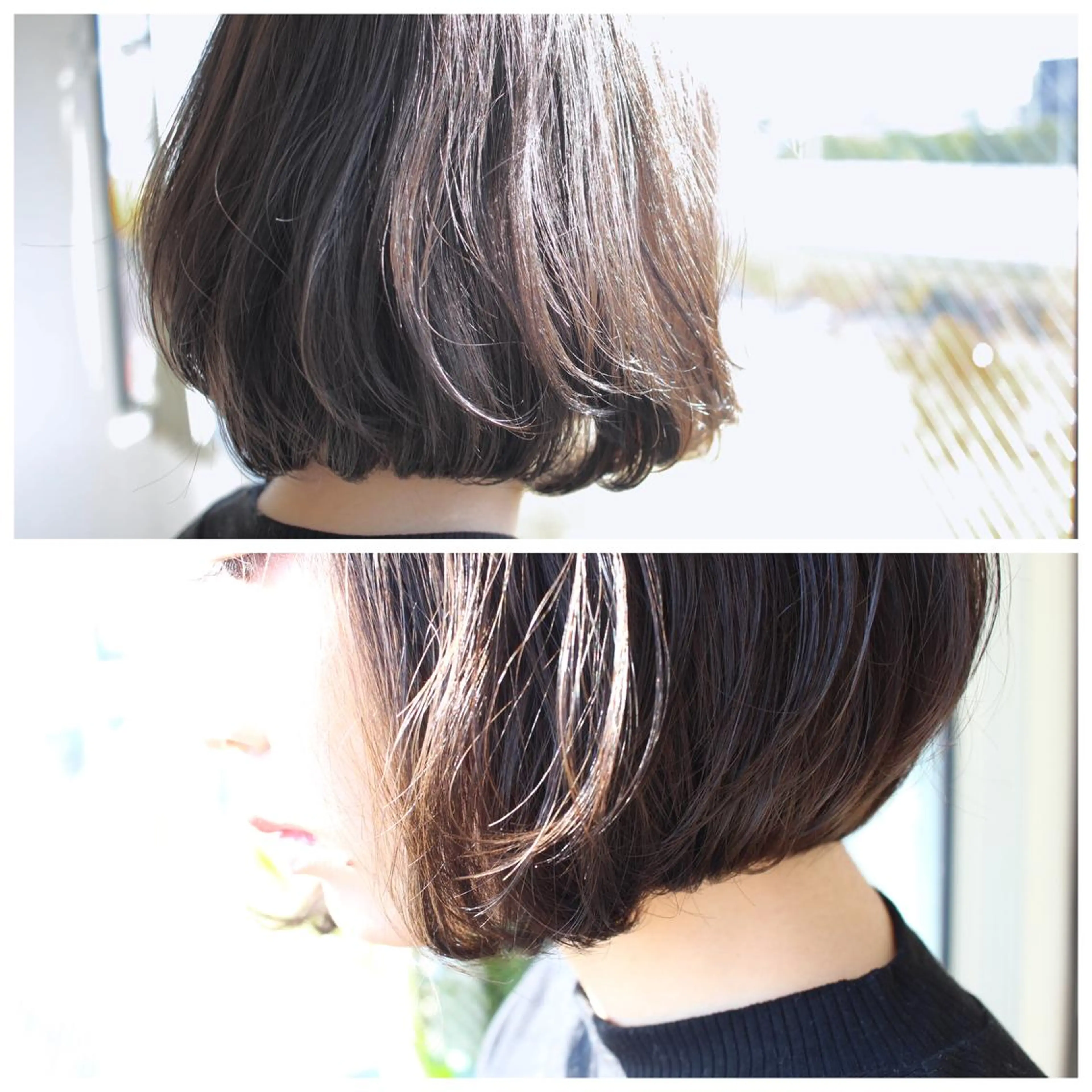 ショート カラー アッシュ 黒髪 似合わせカット BOB🌟ハイトーン /ブリーチ/TAKUのヘアスタイル