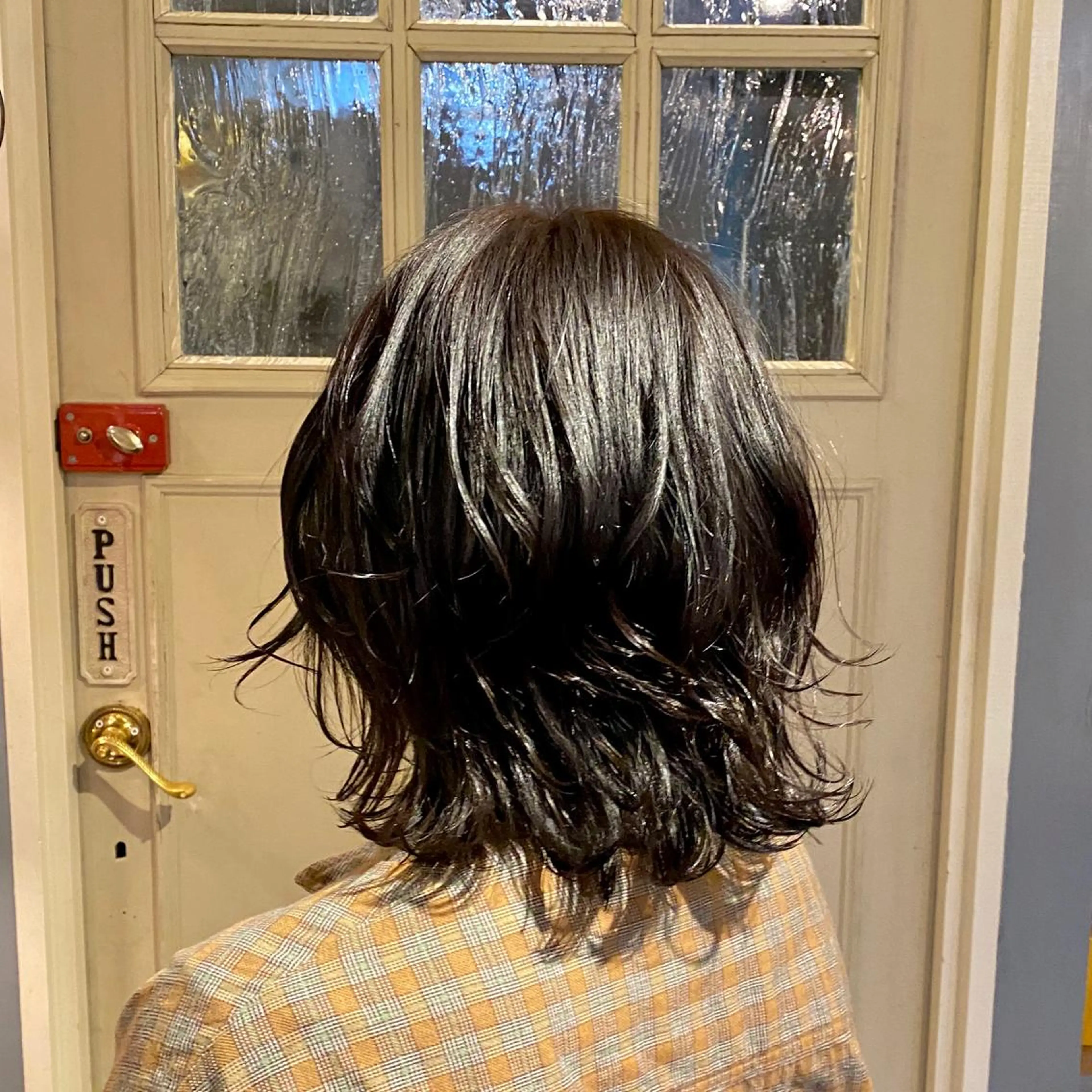 ショート カラー ヘアアレンジ ボブレイヤー ピンクカラー ピンクパープル パープルカラー ボブ カット トリートメント ヘッドスパ BRITS 渡辺 菜々子のヘアスタイル