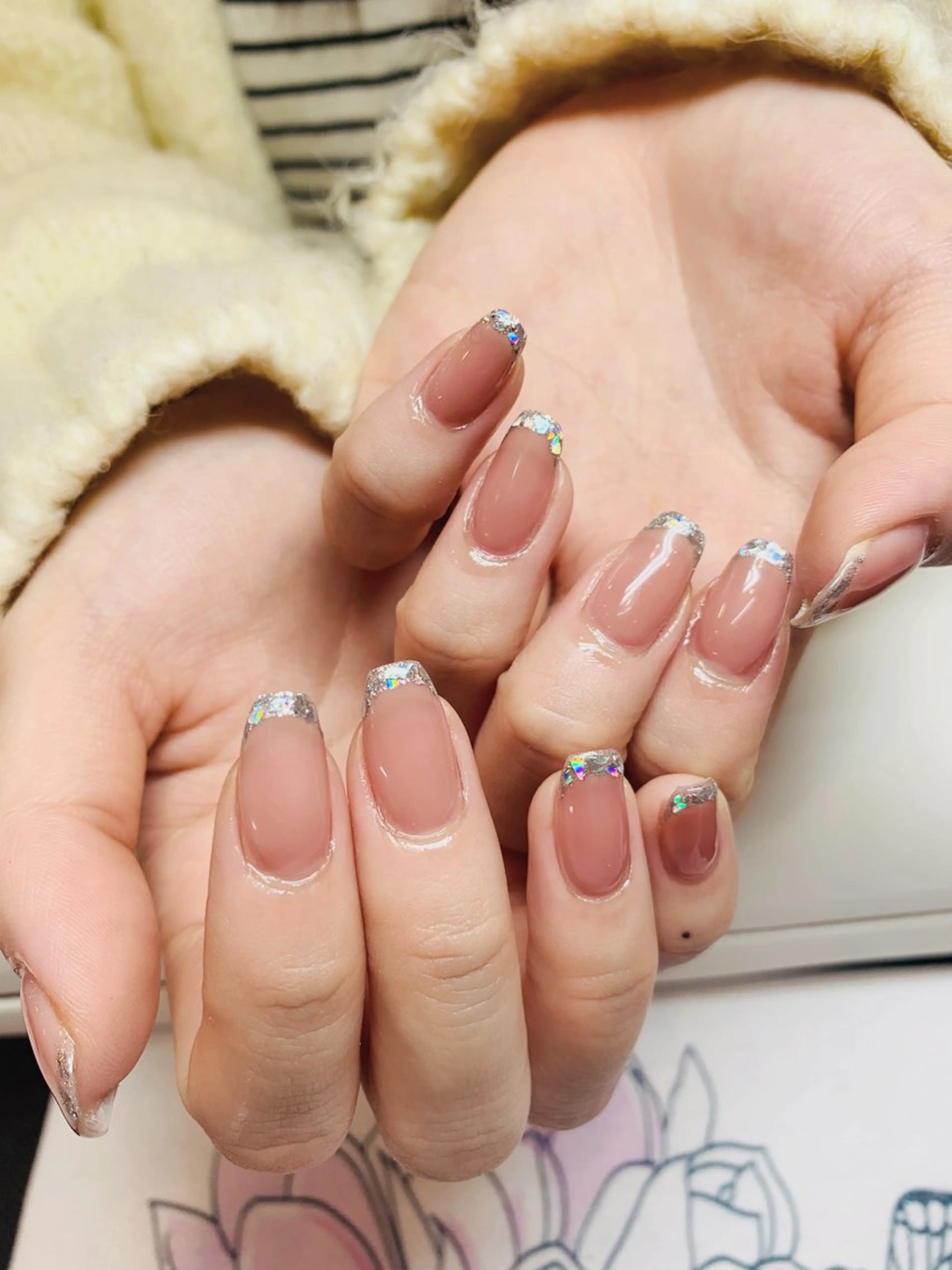 ネイル Kaka_ パラジェル、長さだしのネイルデザイン