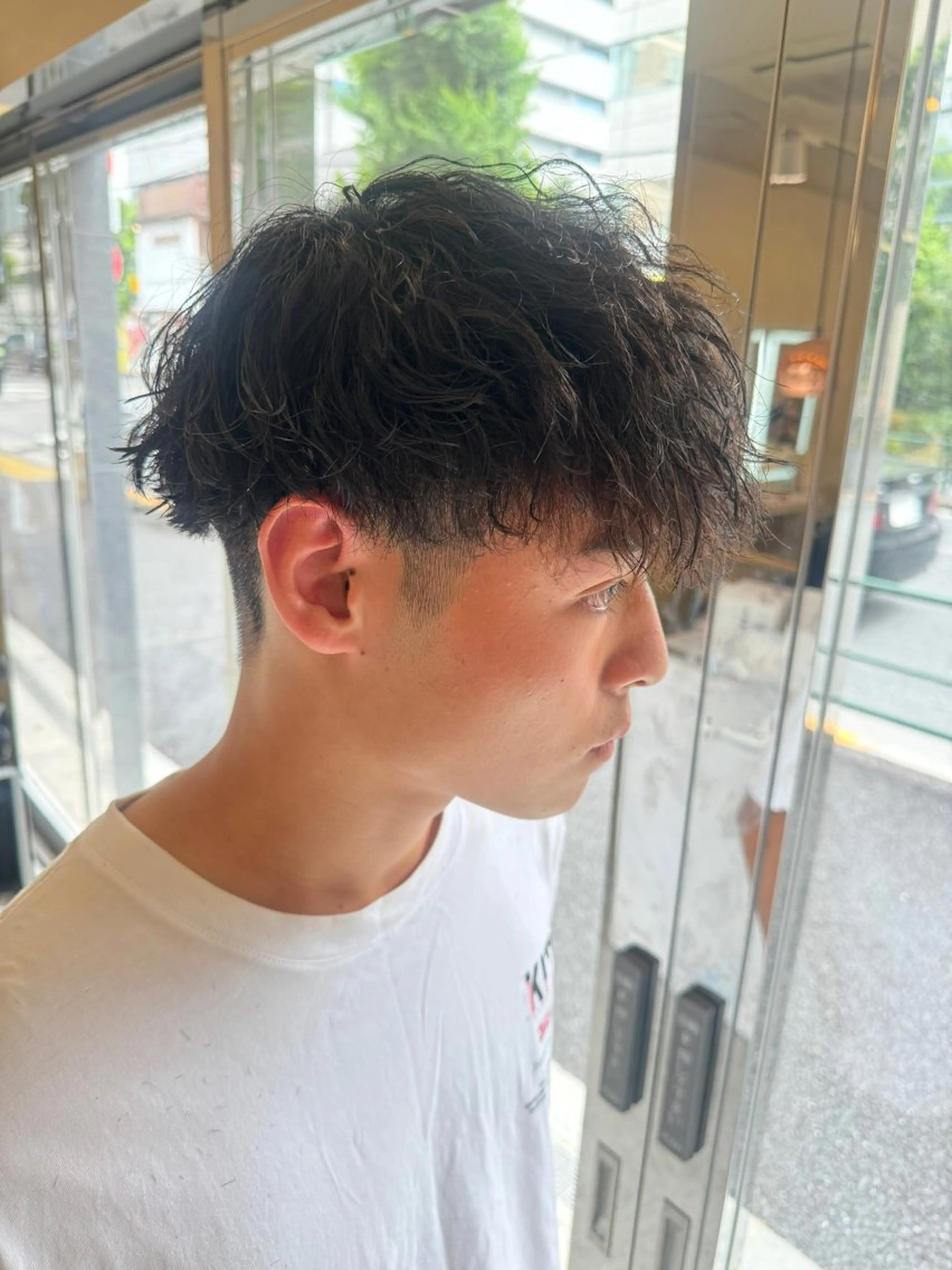 パーマ メンズ amble luxe 伊畑優希のヘアスタイル