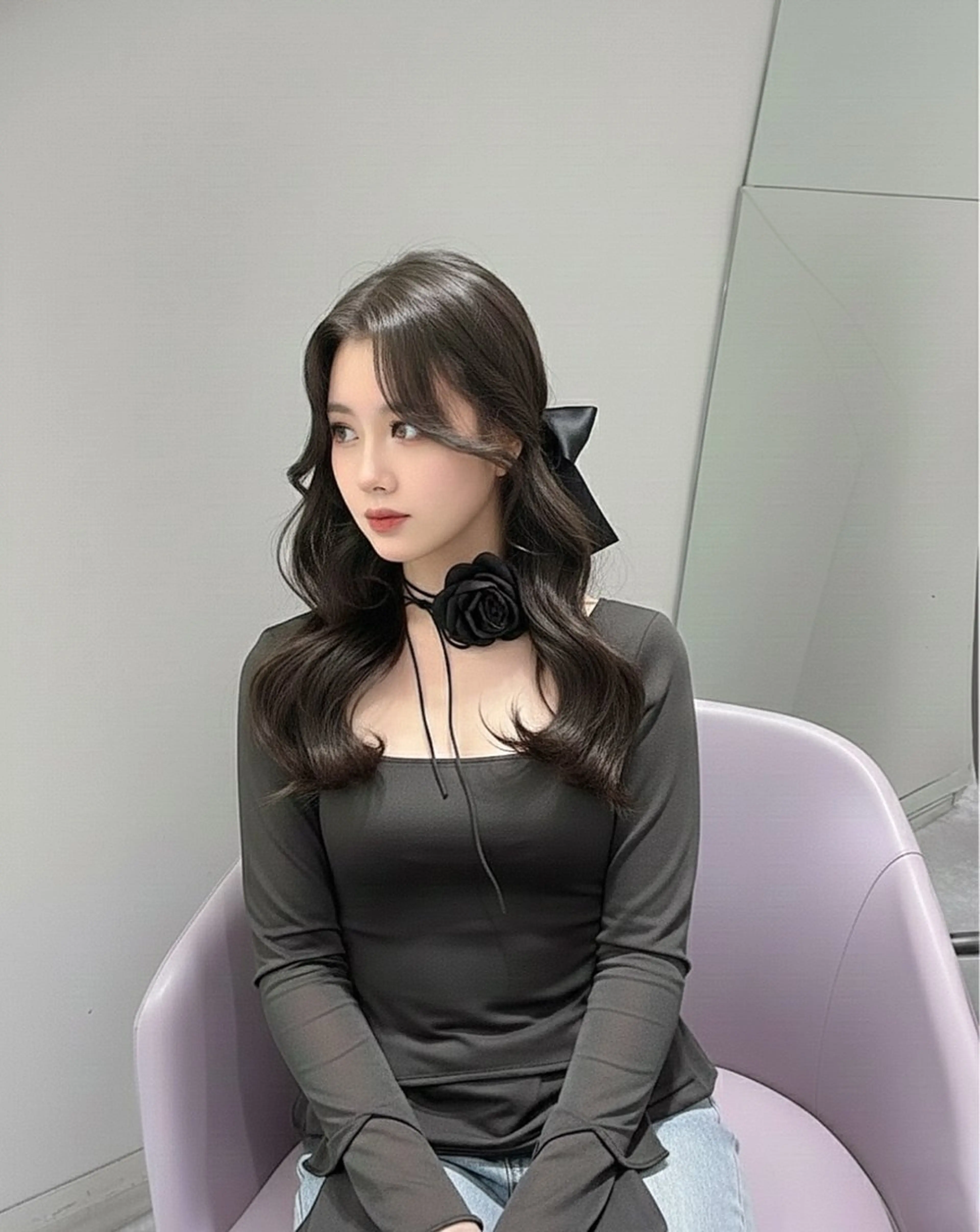 ロング カラー カット ヘアカラー トリートメント 韓国ヘア/髪質改善 TAKAHIROのヘアスタイル