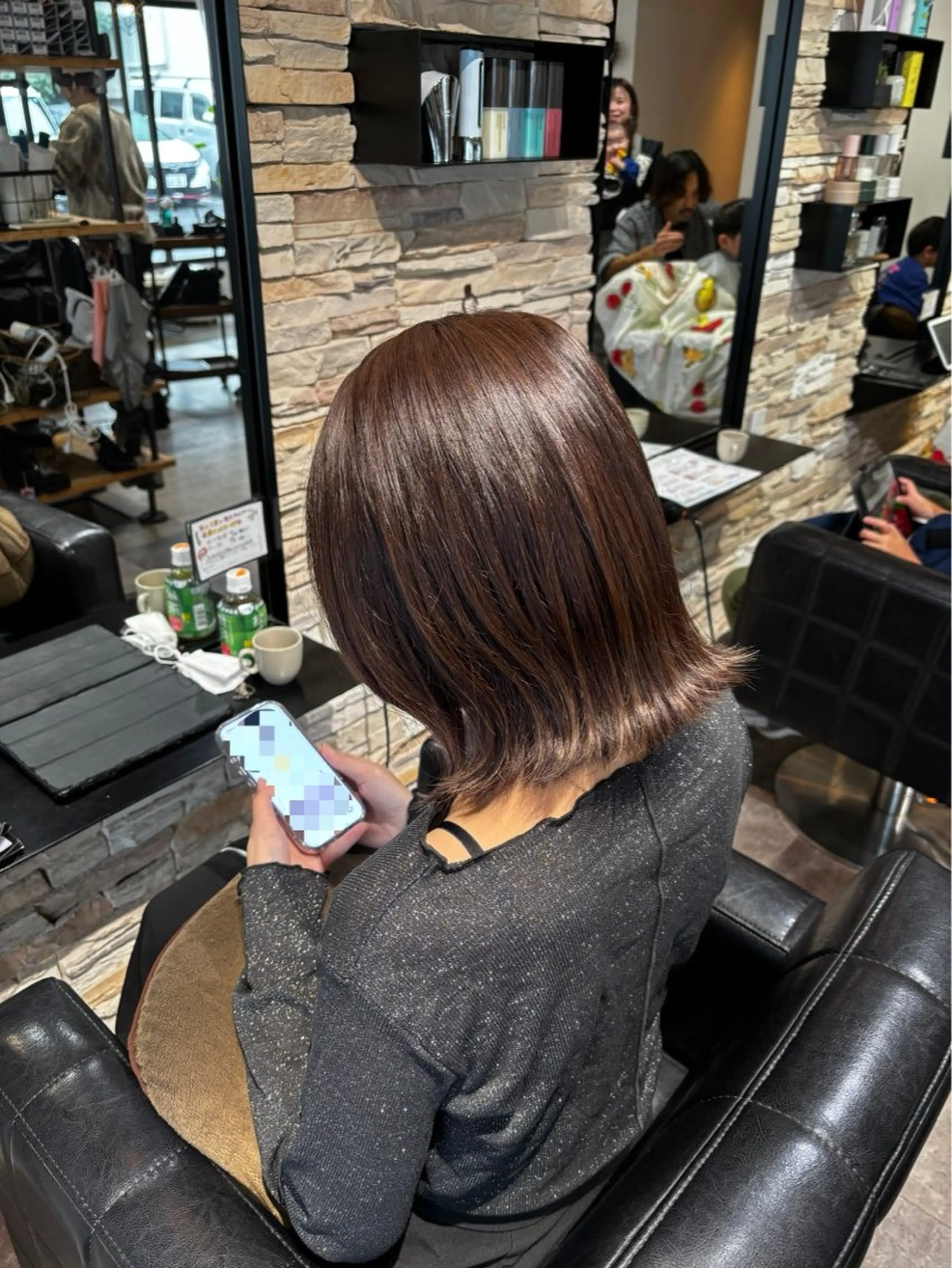 ショート カラー 透明感カラー ヘアカラー 🍒サクラ🍒 /透明感カラー/艶髪のヘアスタイル