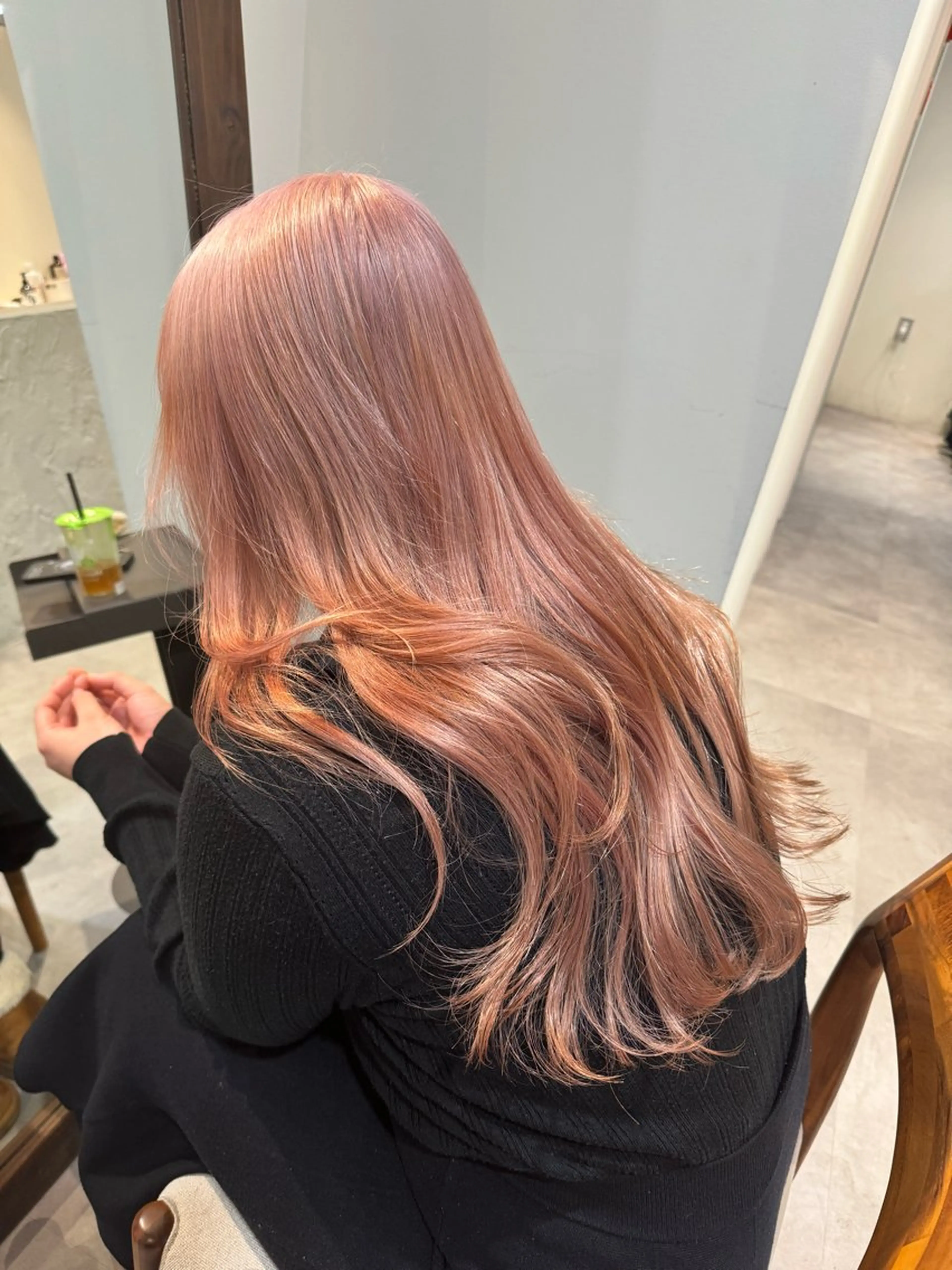 ロング カラー ピンクカラー ayaka♡ 柔らかカラーのヘアスタイル