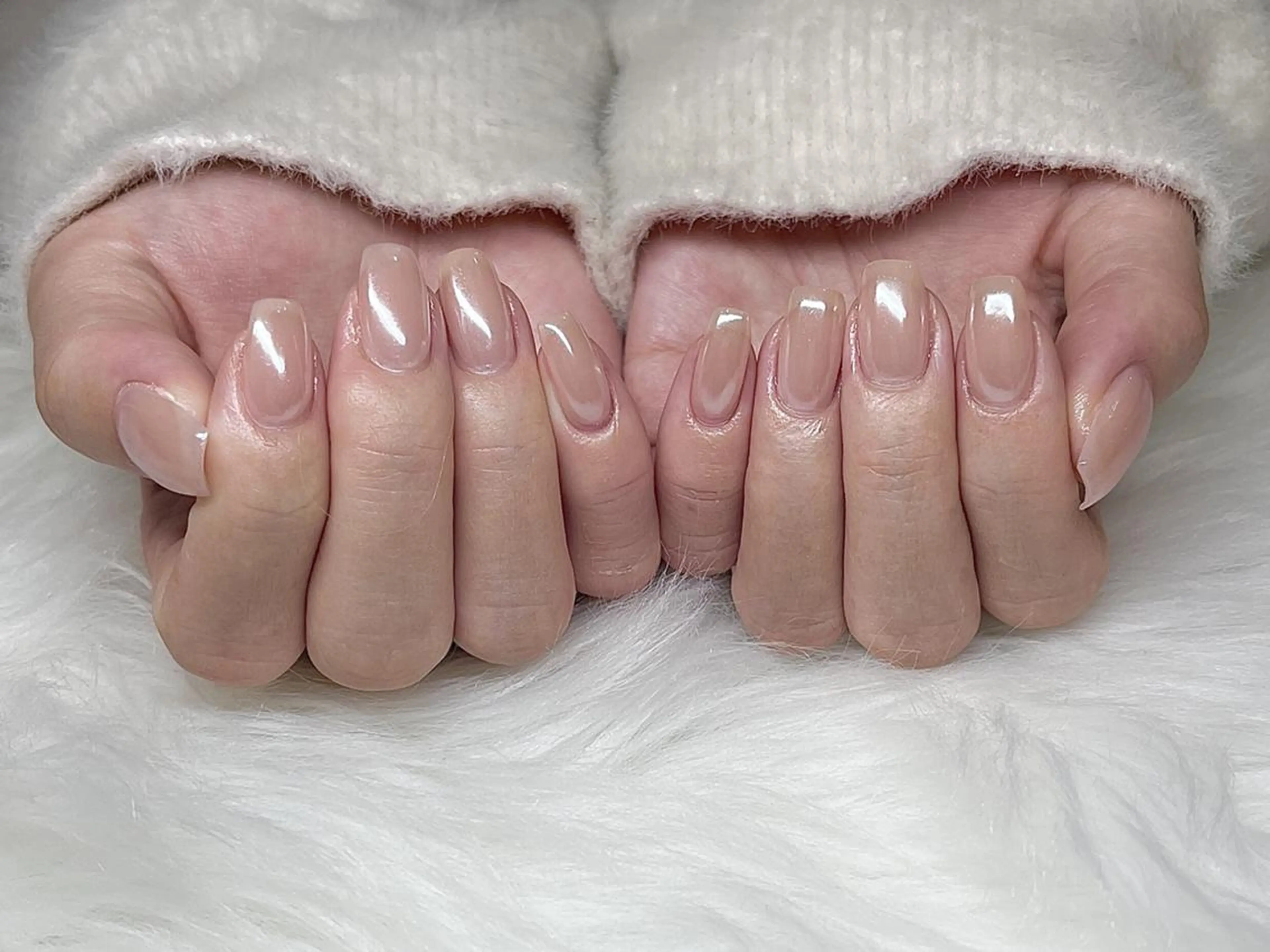 ネイル 氷ネイル・うるうるネイル ミラーネイル lovit ラビットのネイルデザイン