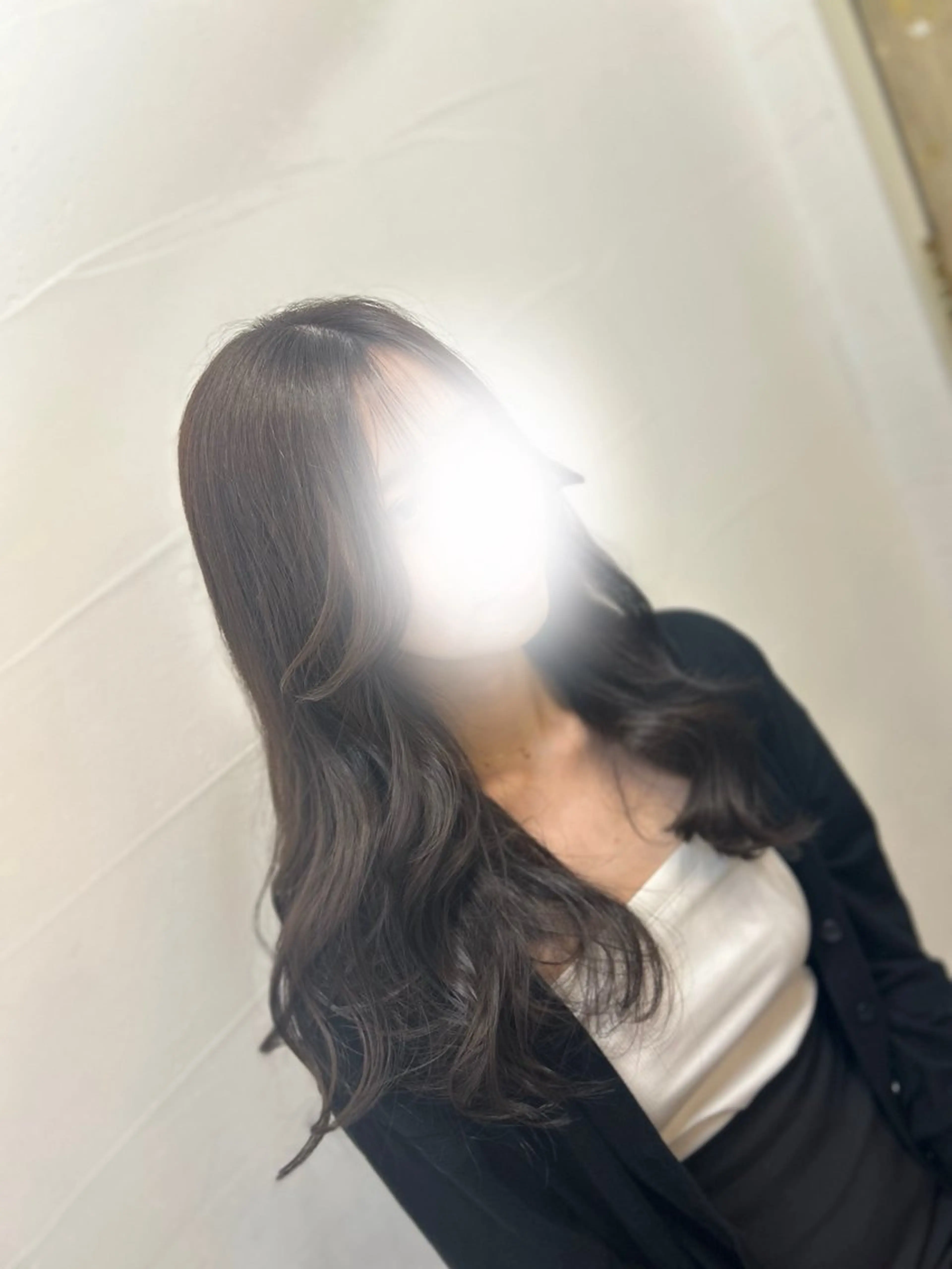 ロング ラベンダーベージュ ヘアカラー 🐱髪質改善/カット モデル　あずさ🐱のヘアスタイル