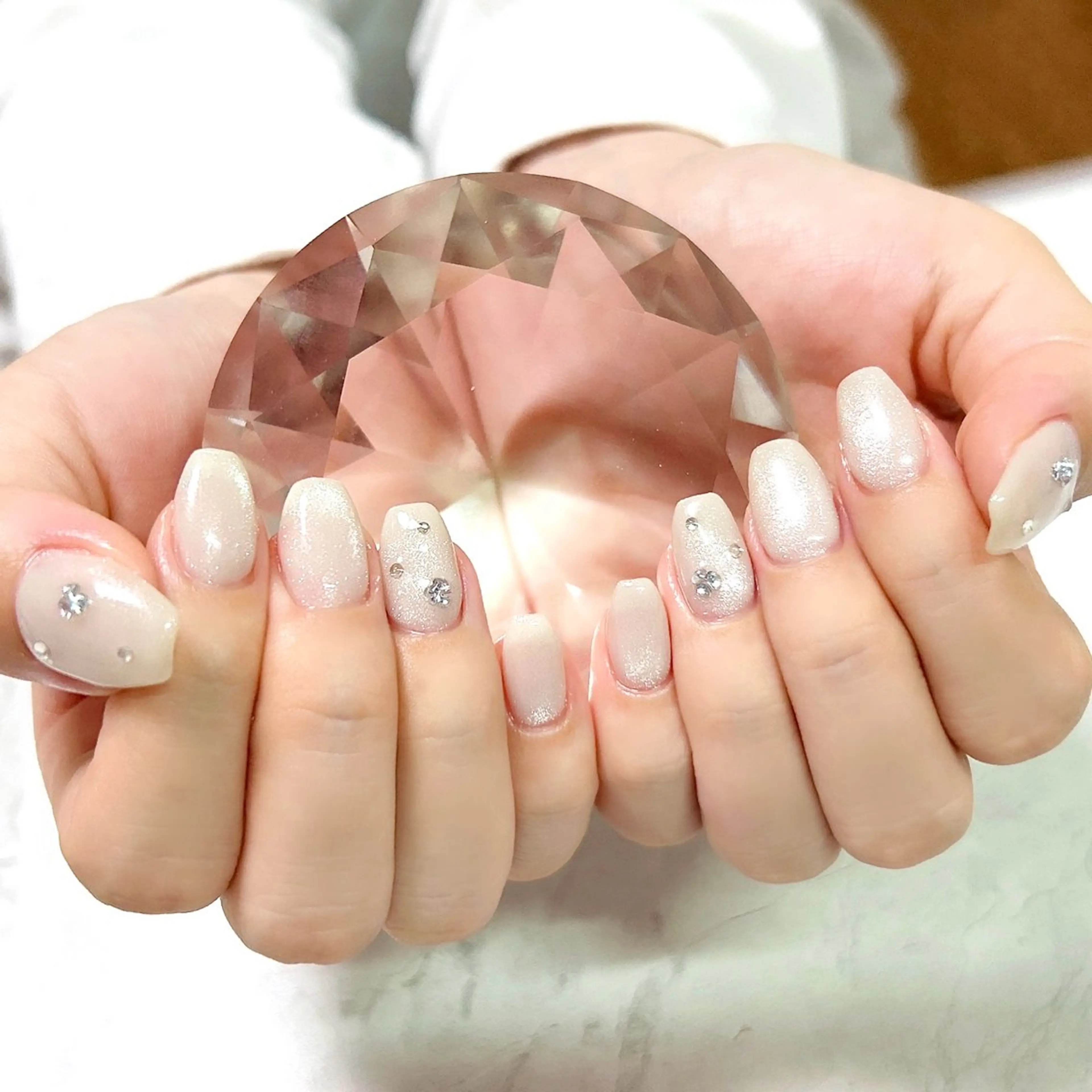 ネイル マグネットネイル ストーンネイル private salon Reiのネイルデザイン