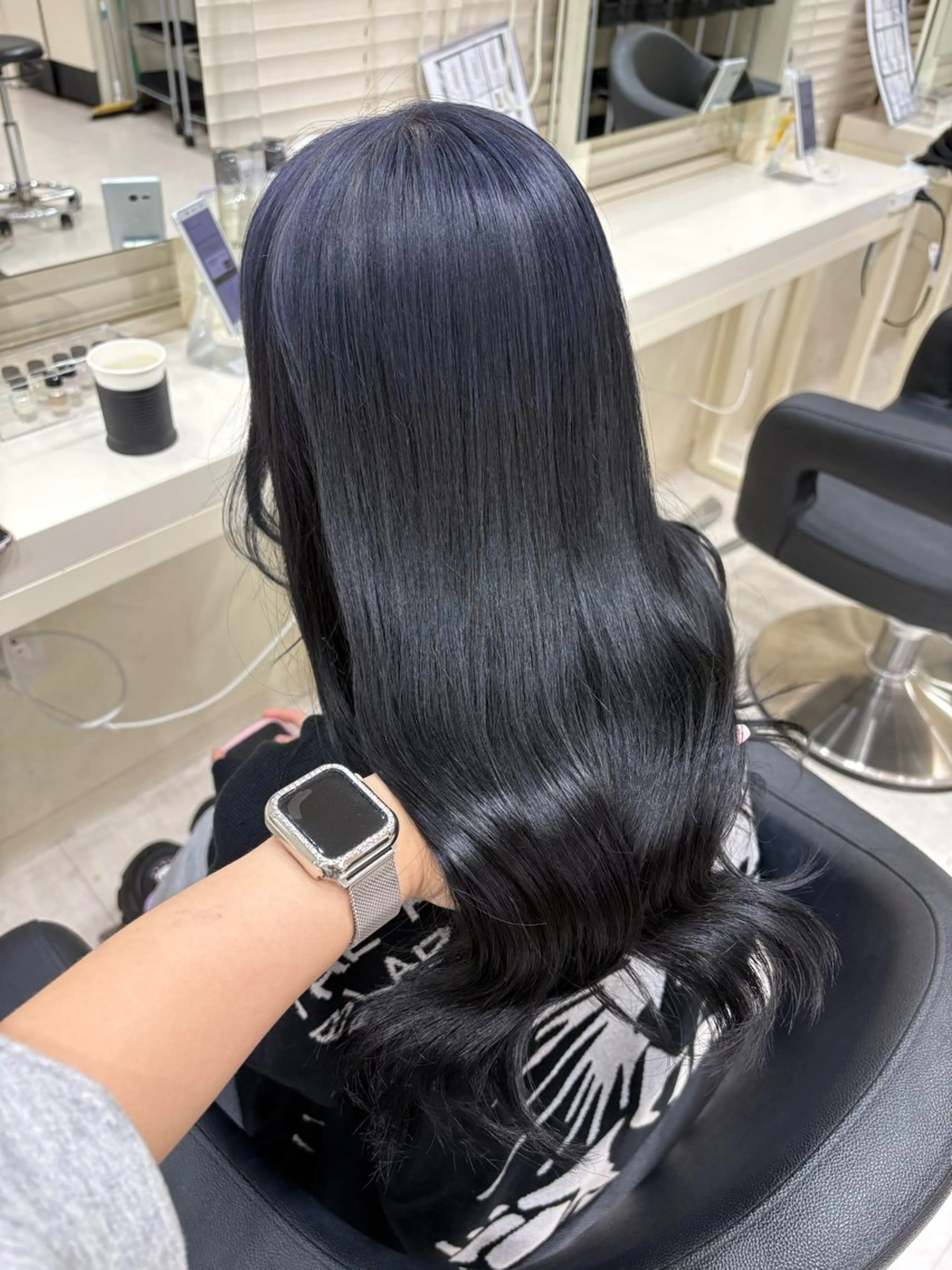 セミロング カラー ヘアアレンジ ヘアカラー 💟RINNA 艶カラー💟のヘアスタイル