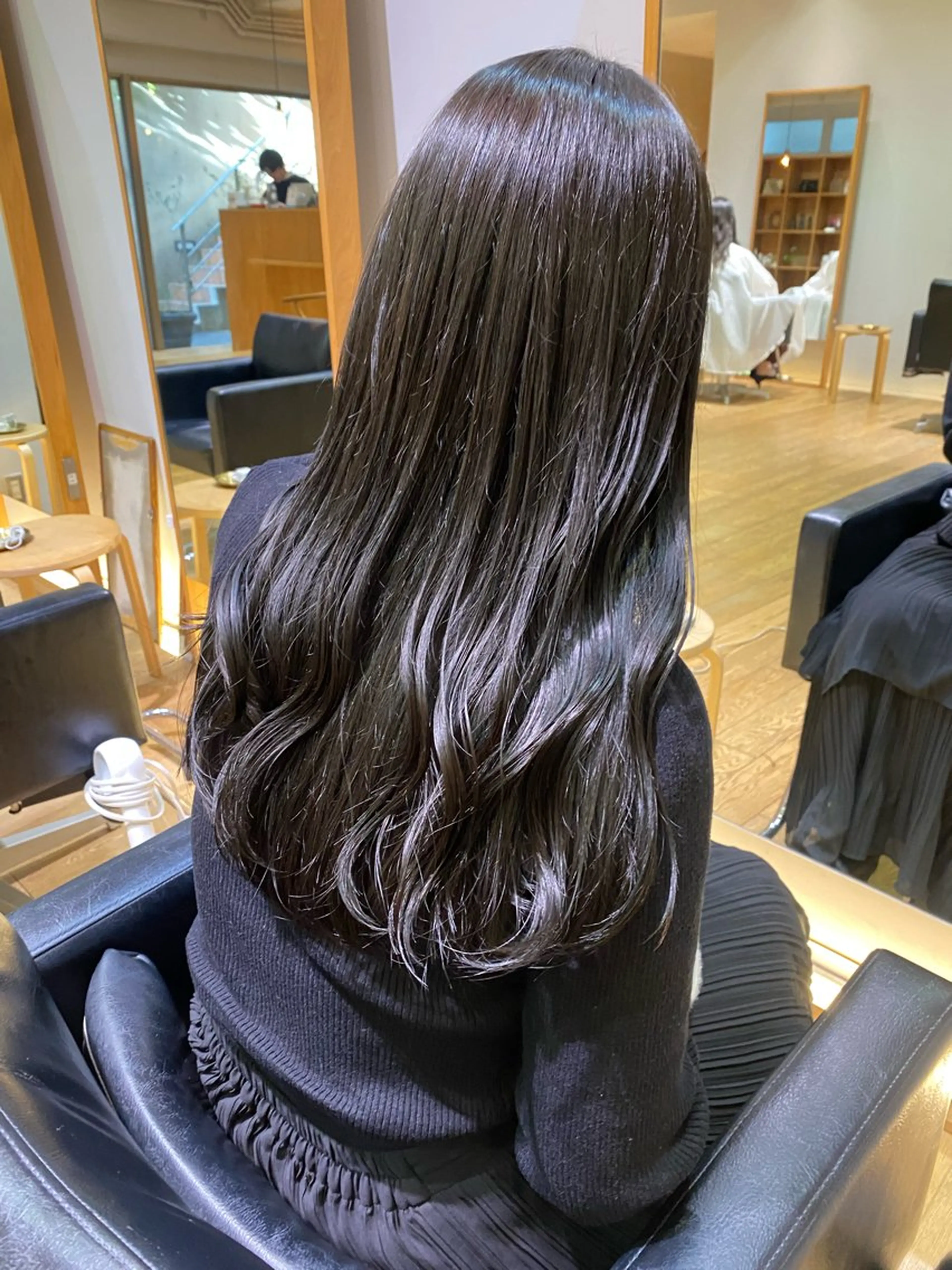 ロング カット ヘアカラー トリートメント コテ巻き風/ボブ パーマ🌼杉田 萌恵のヘアスタイル