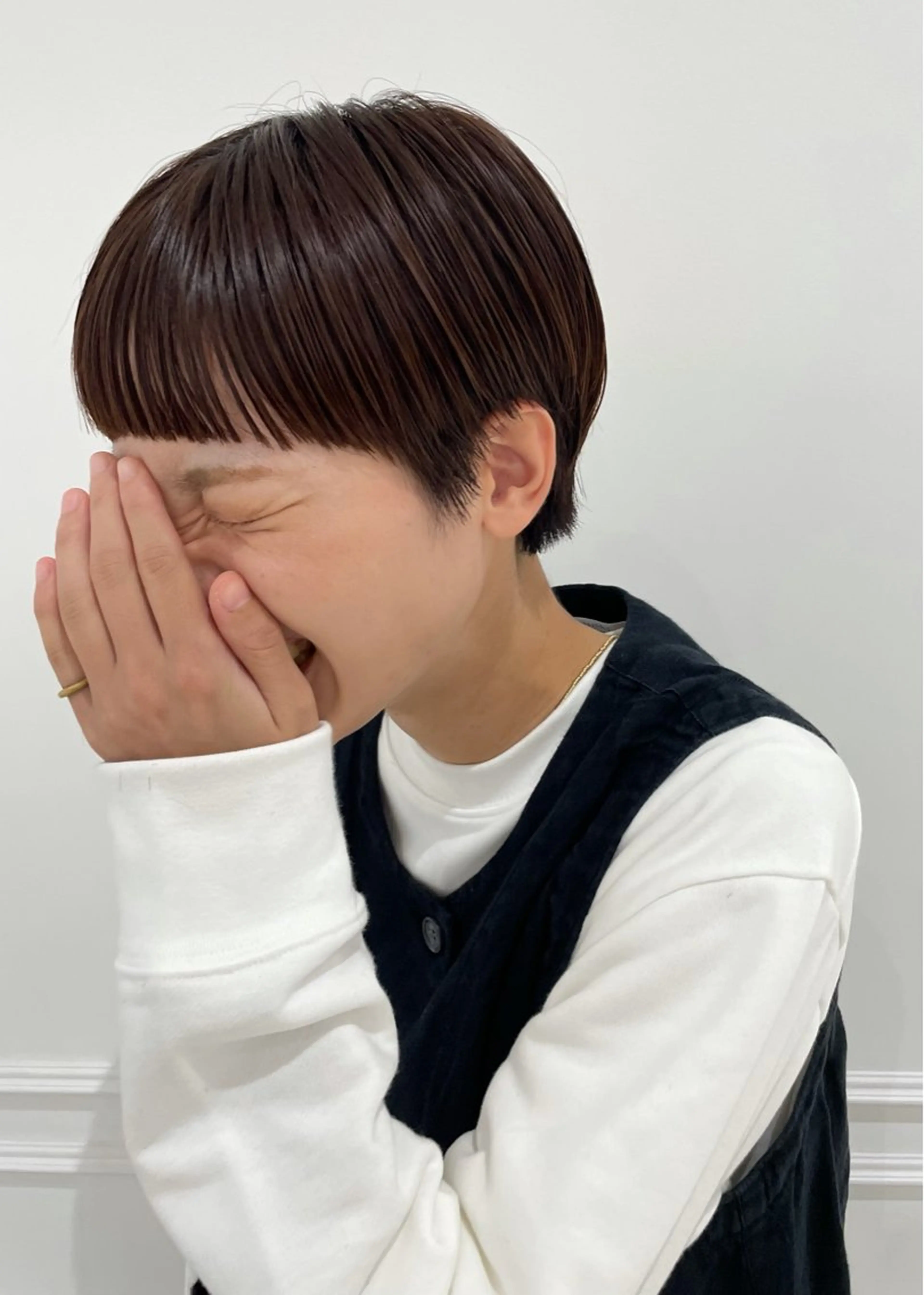 ショート ショートヘア ワイドバング 北添 稜大のヘアスタイル