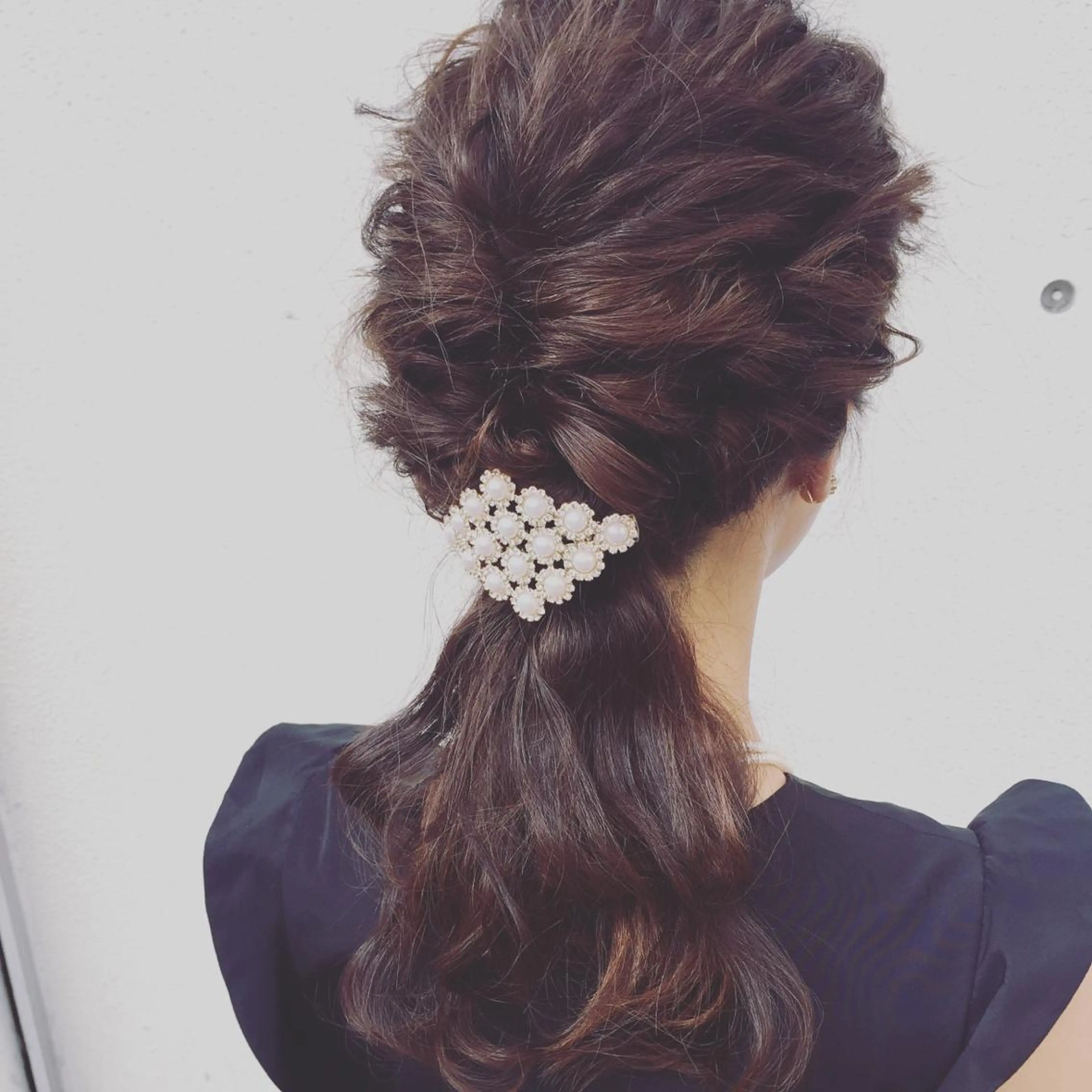 ミディアム セミロング ロング カラー パーマ ヘアアレンジ 成松 勇治のヘアスタイル