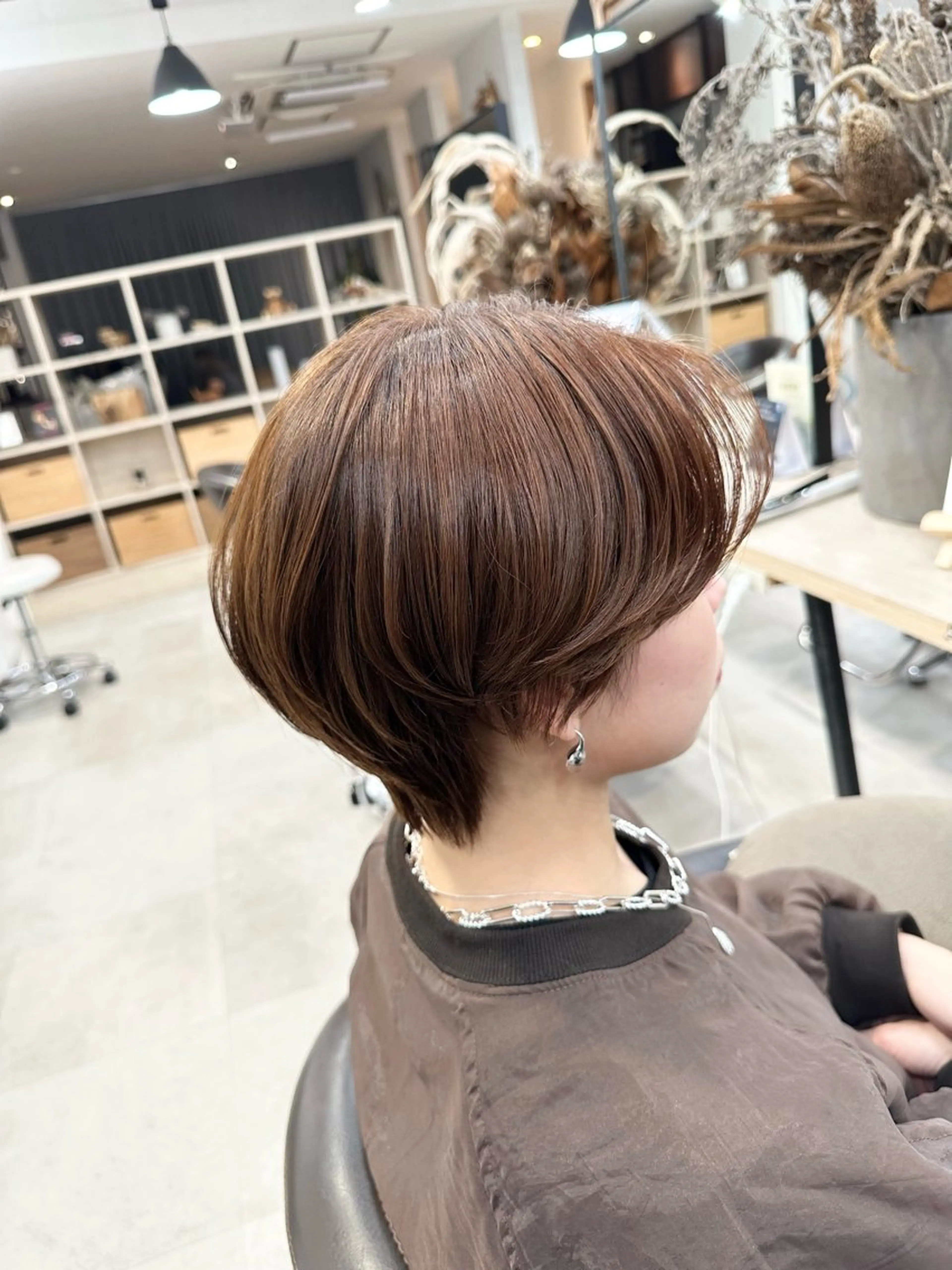 ショート 地毛風縮毛矯正 / ショート/ボブ/平山のヘアスタイル