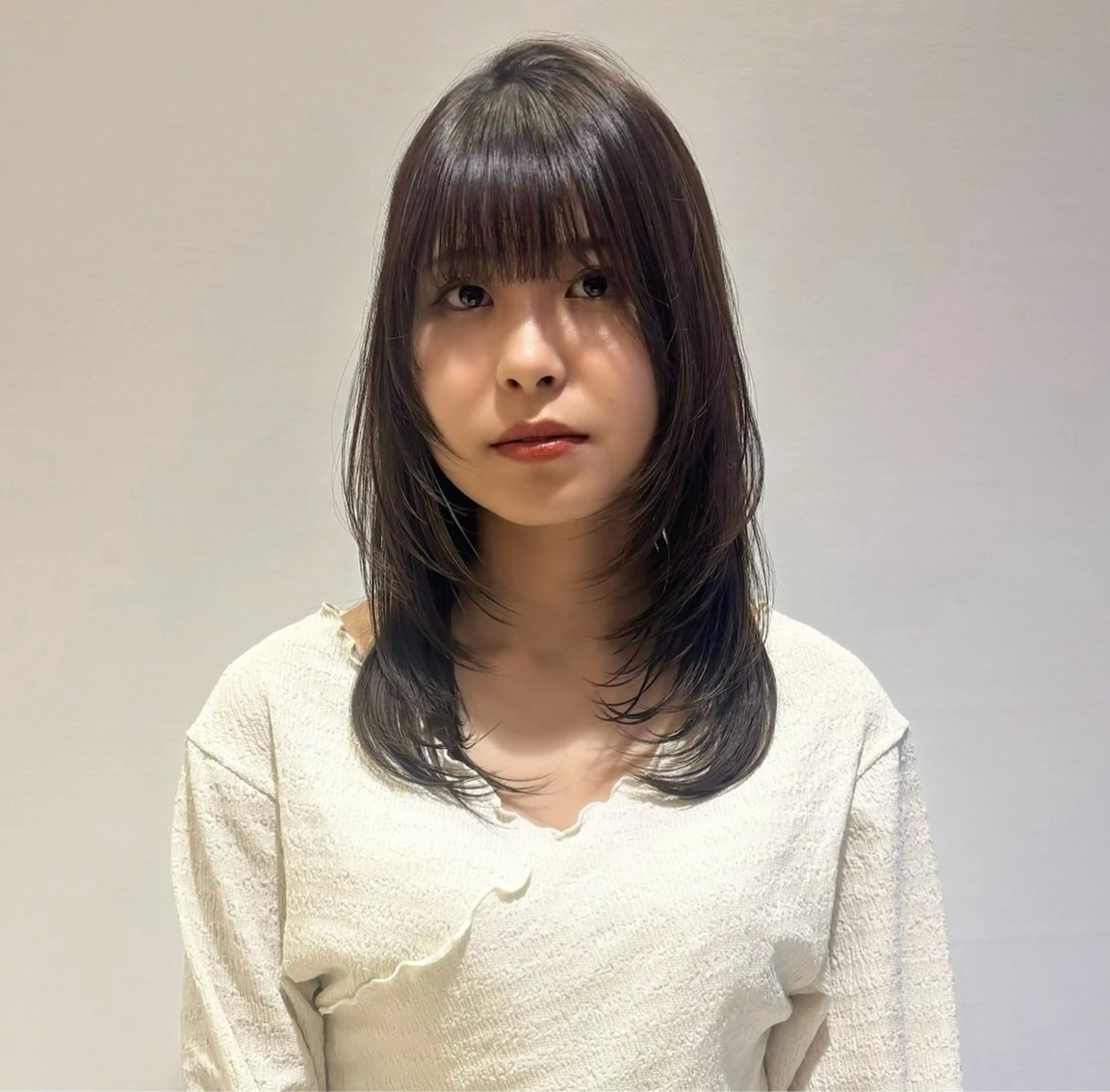 ロング カラー レイヤーカット カット ヘアカラー トリートメント 透明感カラー/ くびれヘア/ユウユのヘアスタイル