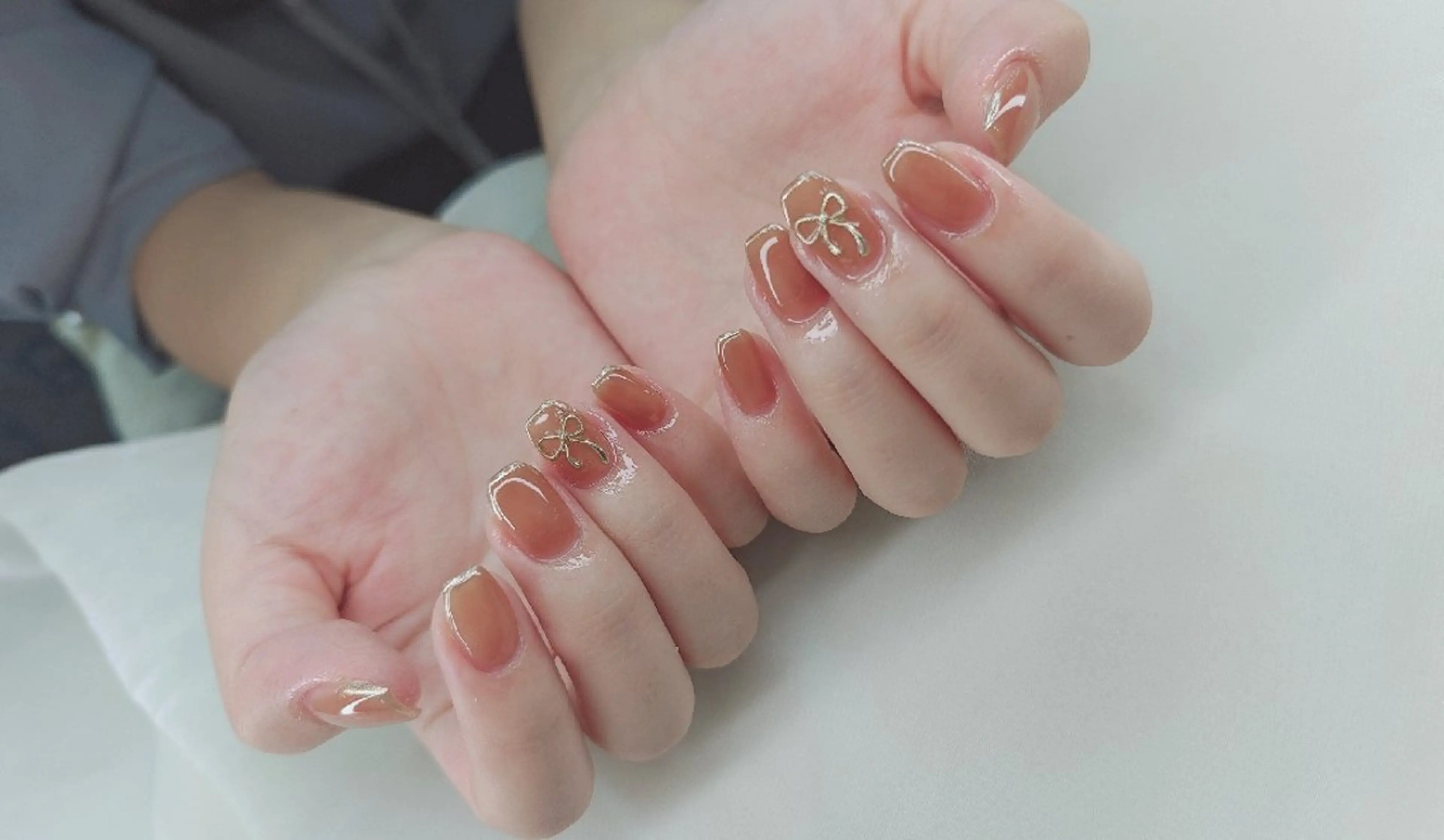 ネイル べっ甲ネイル チークネイル フレンチネイル 韓国ネイル ニュアンスネイル ハンドネイル ♡Sherry  Nail♡のネイルデザイン