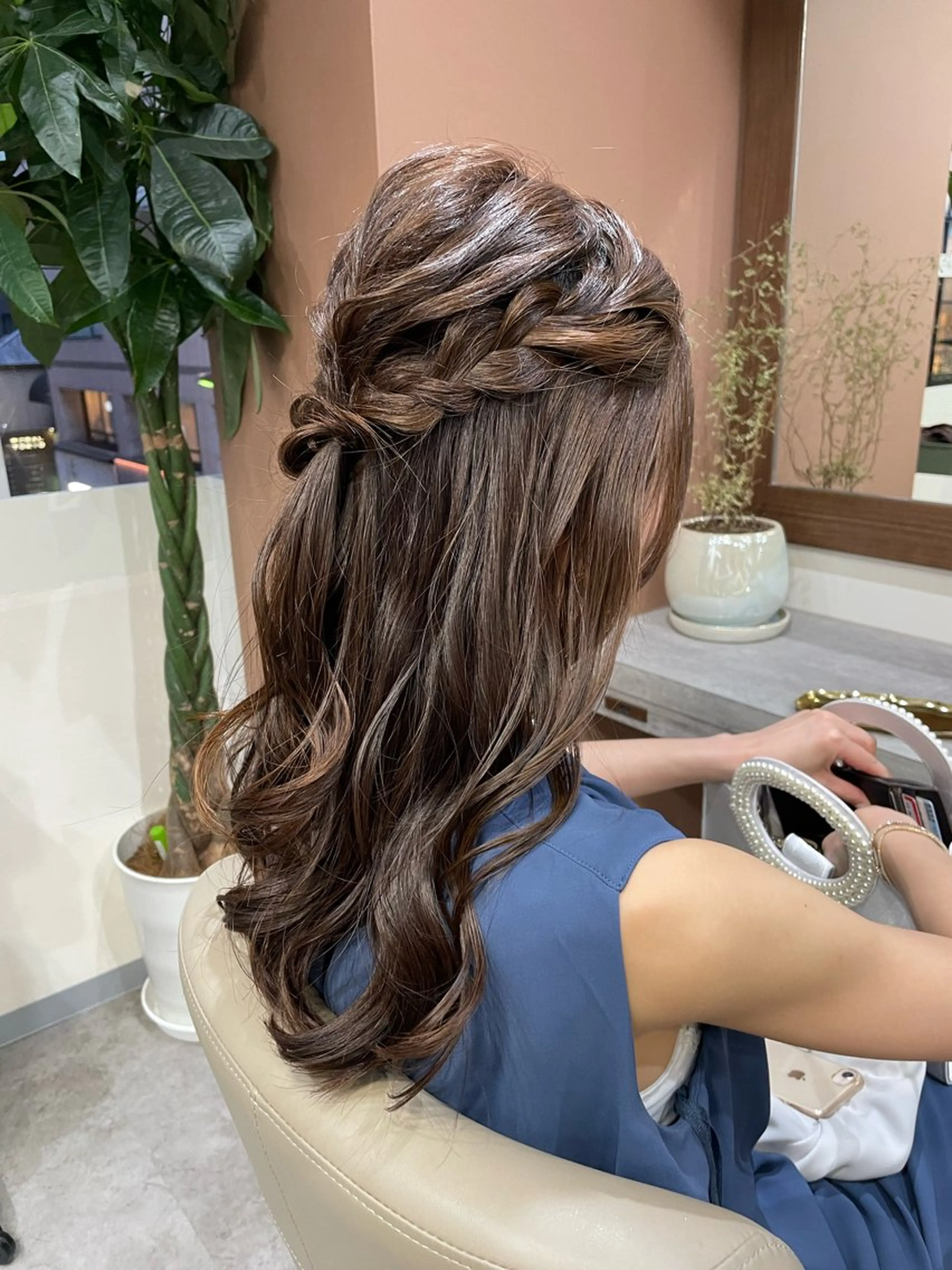 ロング 韓国風パーマ/ヘア セット/店長みづきのヘアスタイル