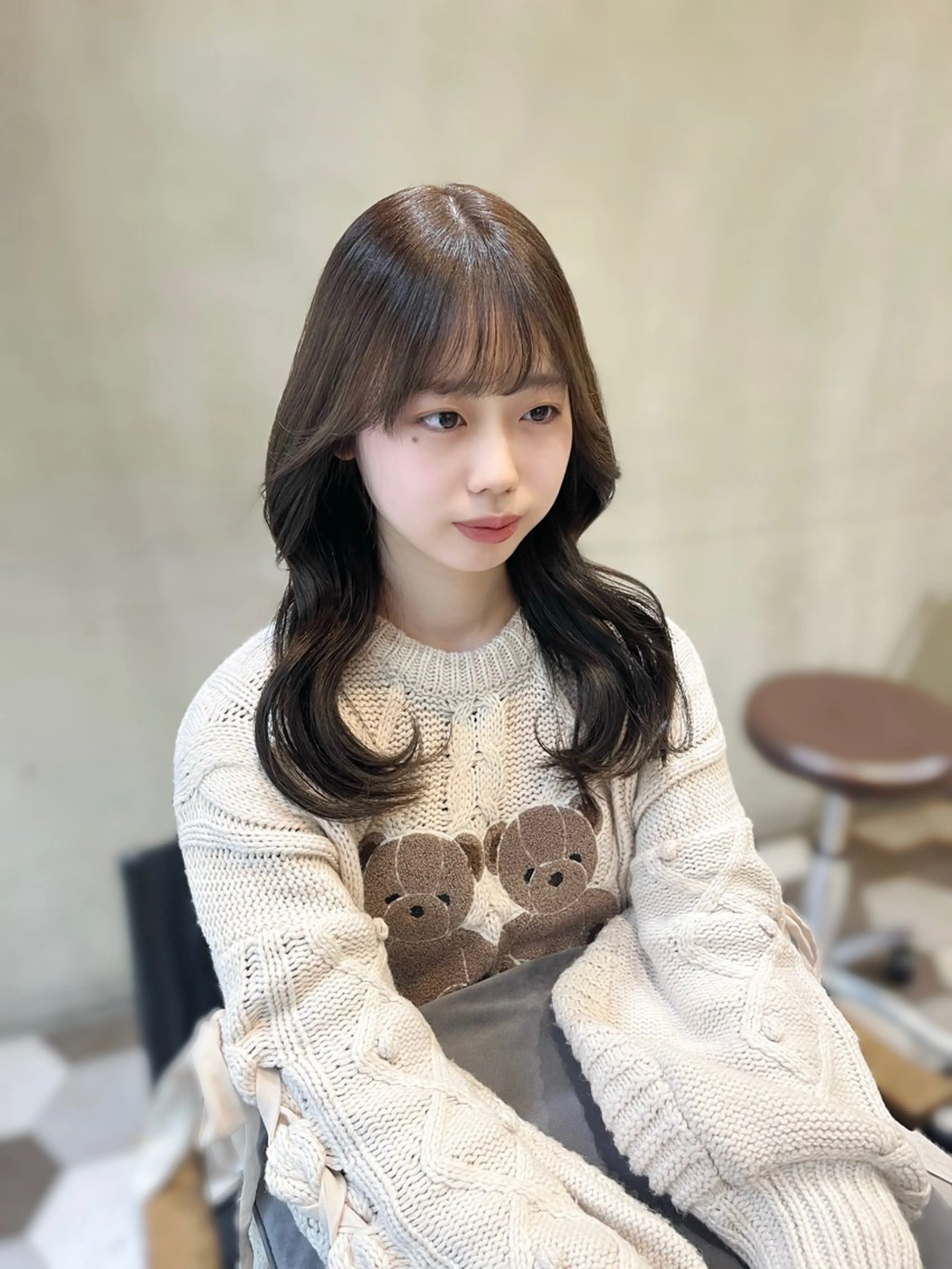 カラー ヘアアレンジ 似合わせ顔まわり カット💛森尾真由美のヘアスタイル