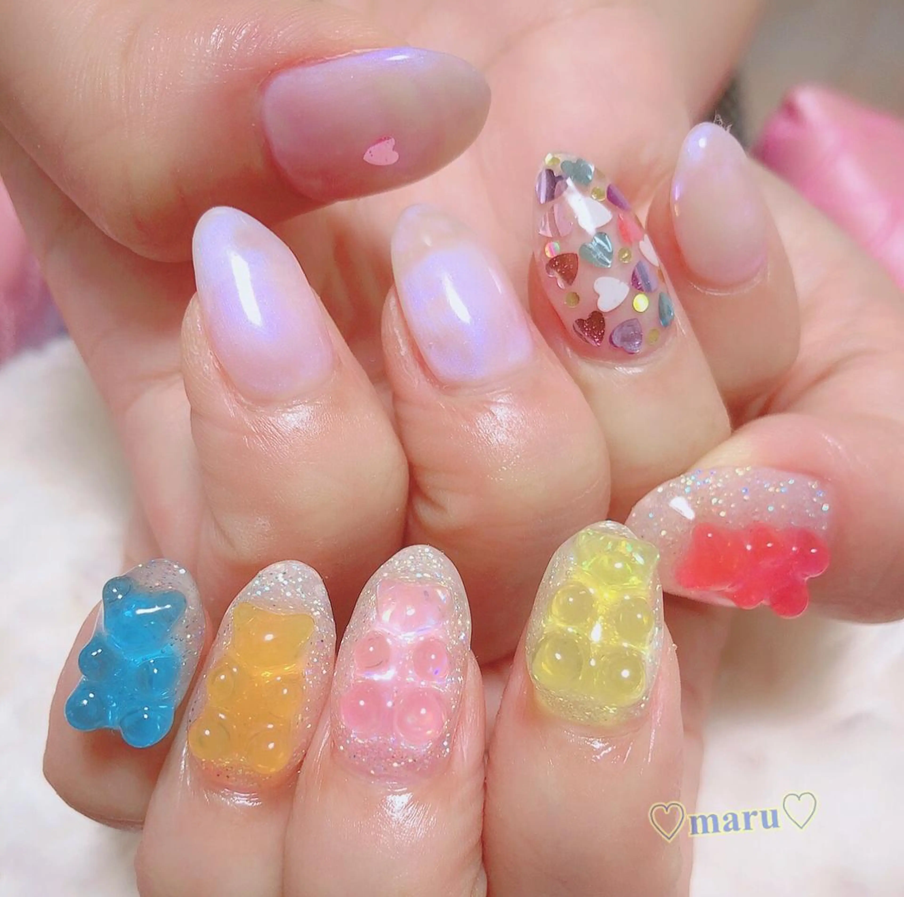 ネイル ハンドネイル フットネイル まるみ ♡のネイルデザイン