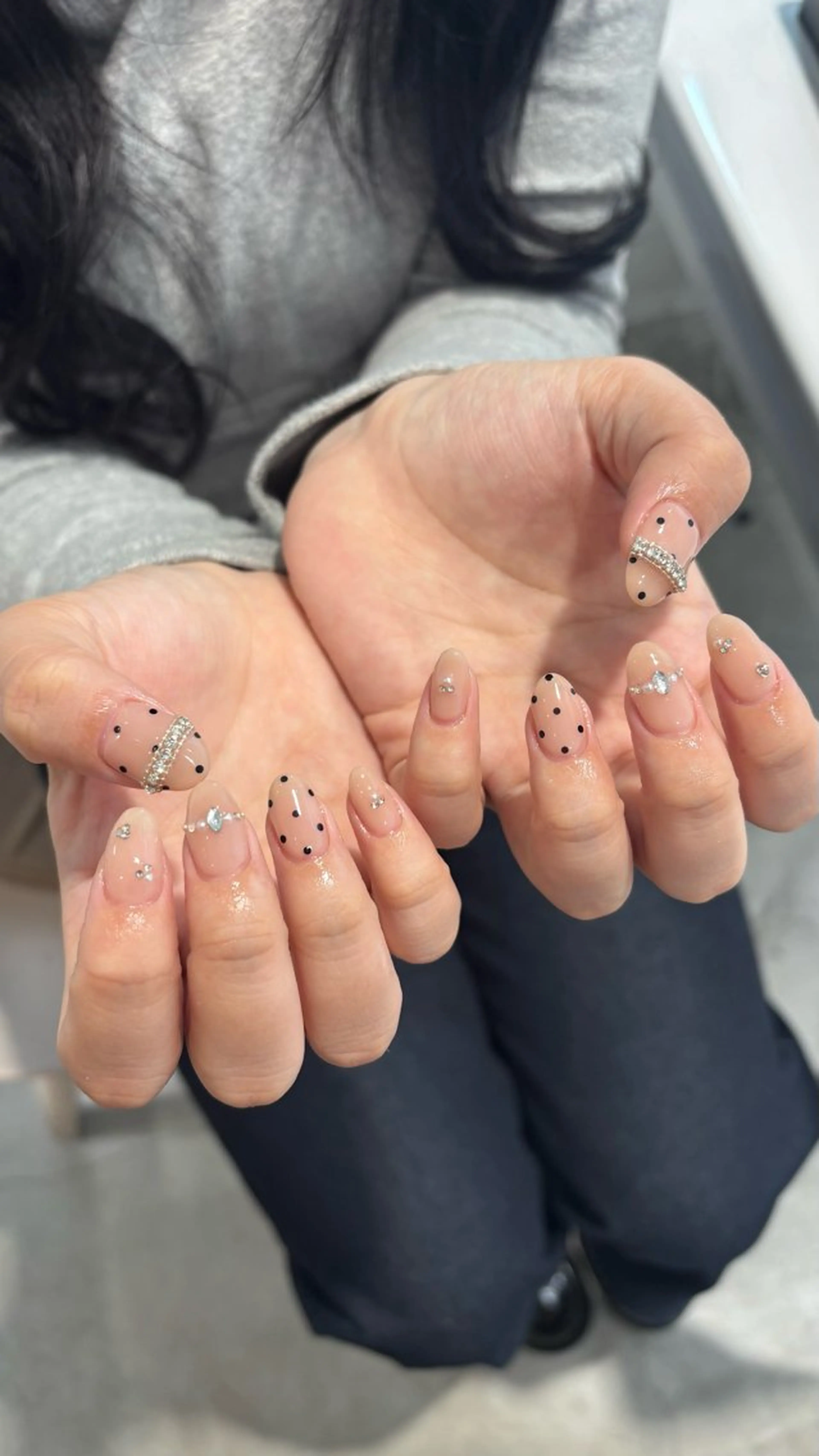 ネイル ドット 韓国ネイル 持ち込み モデル様募集中♡ Kokomi🍮のネイルデザイン