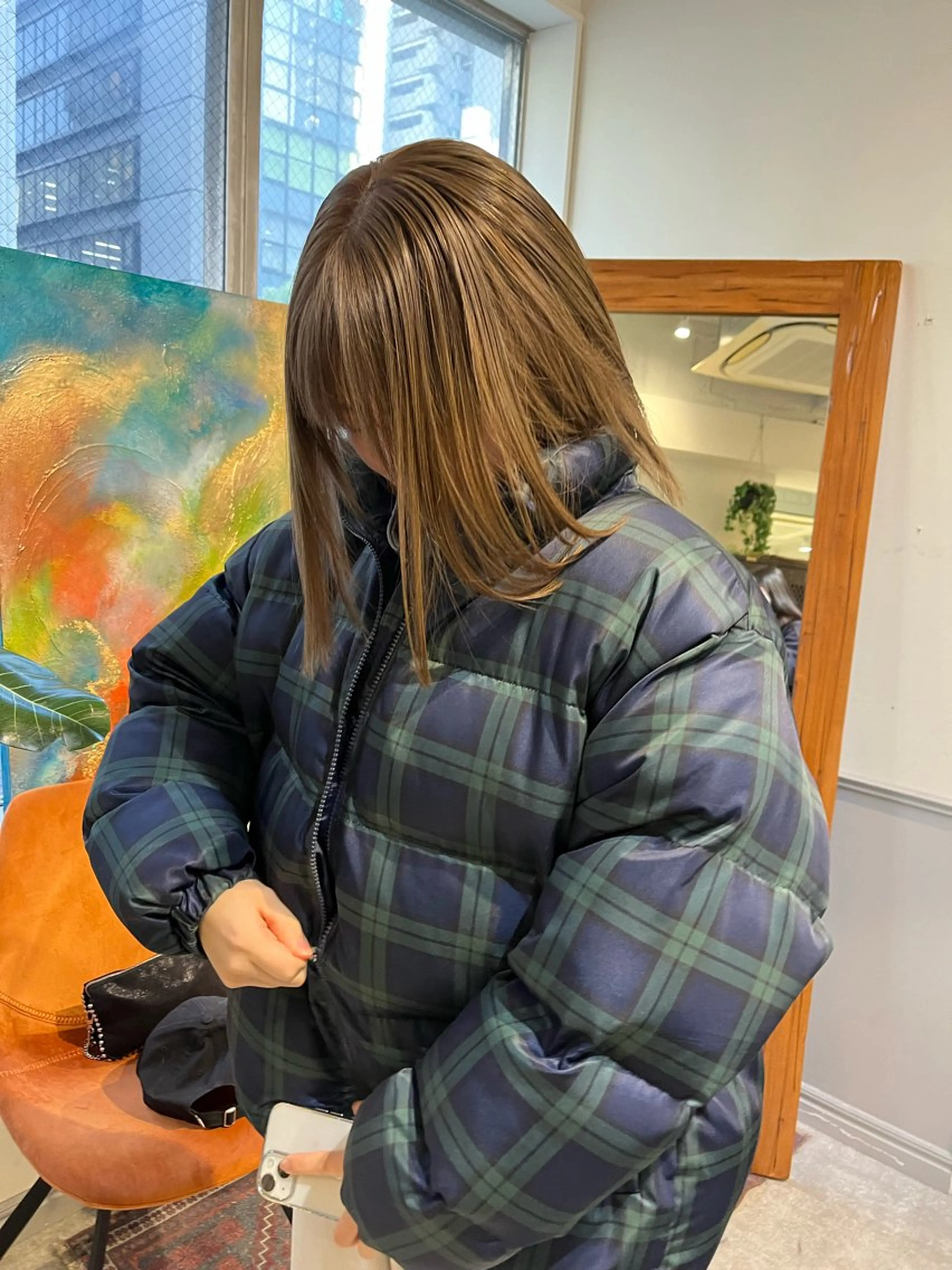 ミディアム ヘアカラー SIKI yuuna レイヤーカット🪽のヘアスタイル