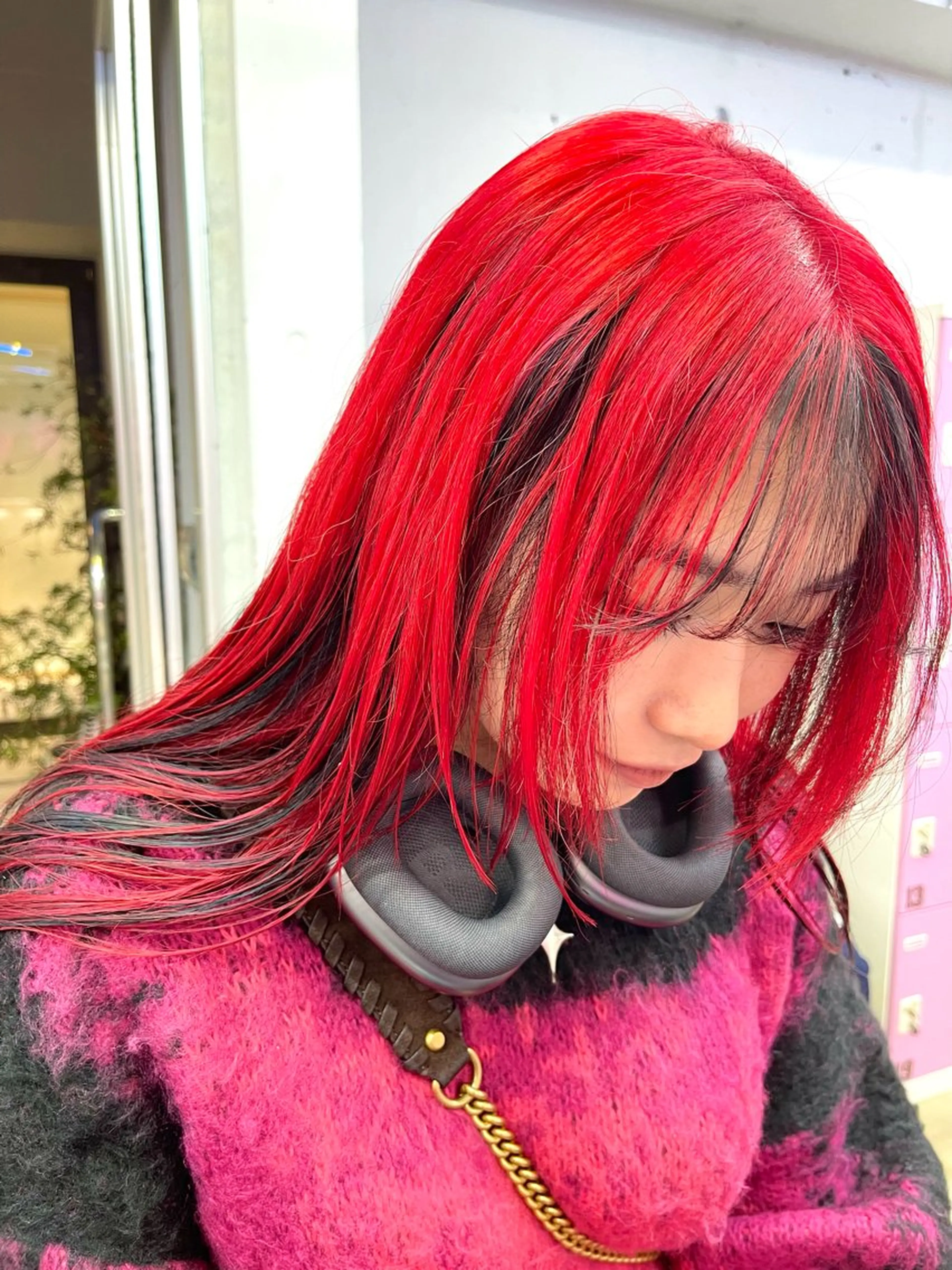 セミロング カラー レイヤーカットとハイ トーン/HIROKIのヘアスタイル