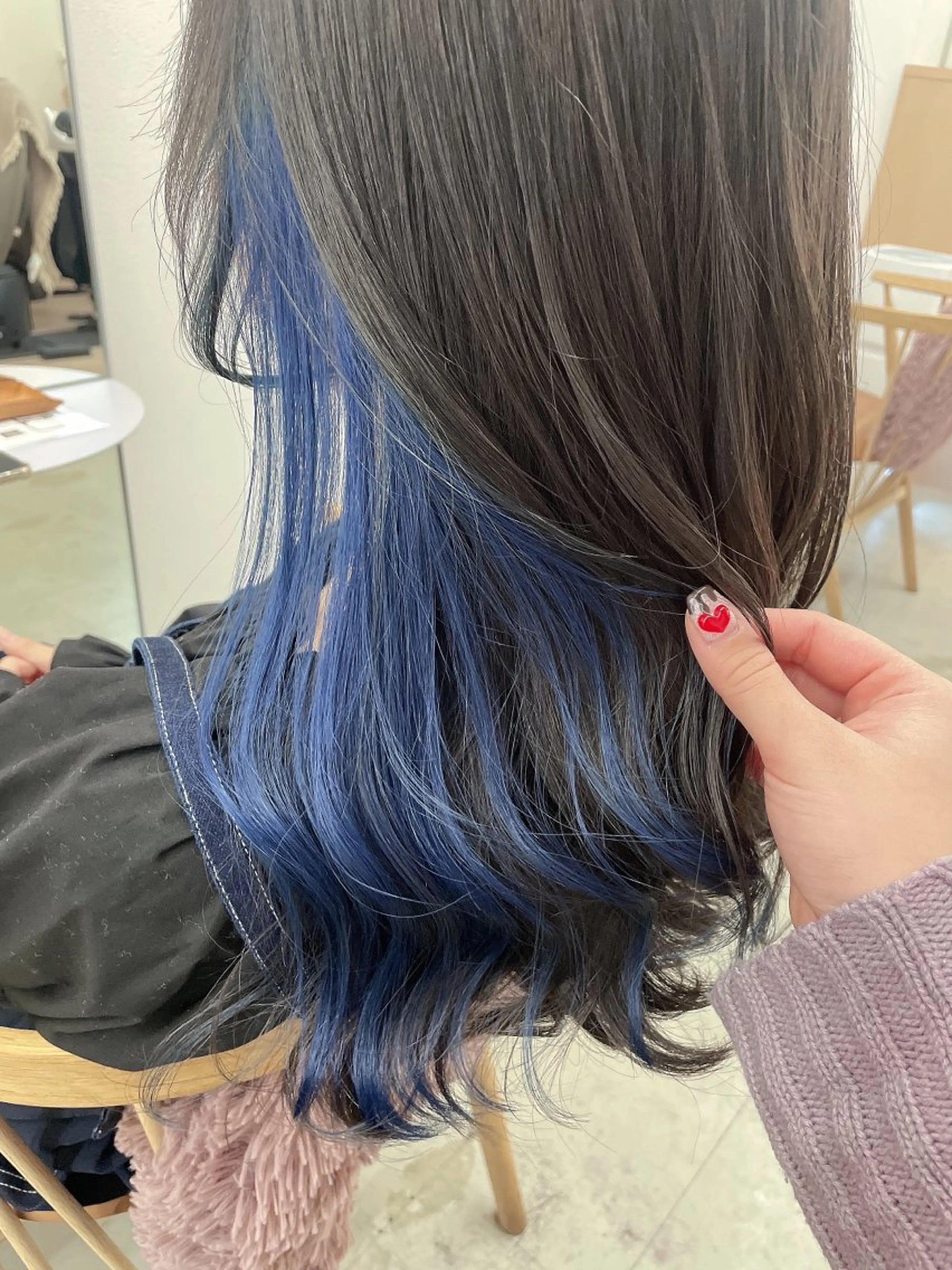 セミロング ヘアカラー トリートメント NIKO/名古屋/ 伏見/花屋併設のヘアスタイル