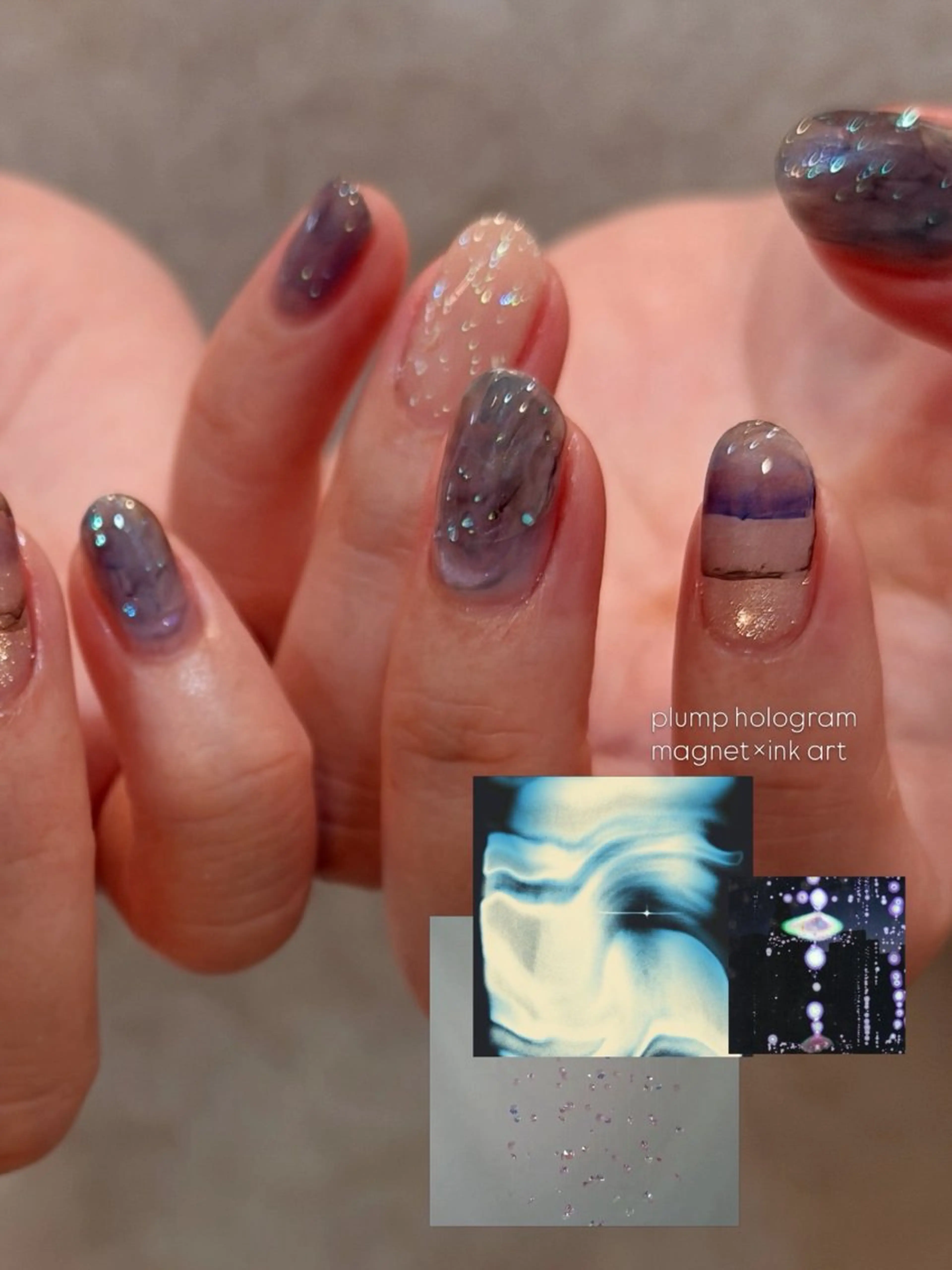 ネイル ハンドネイル なんば堀江/育爪施術 ニュアンス✻Kaphのネイルデザイン