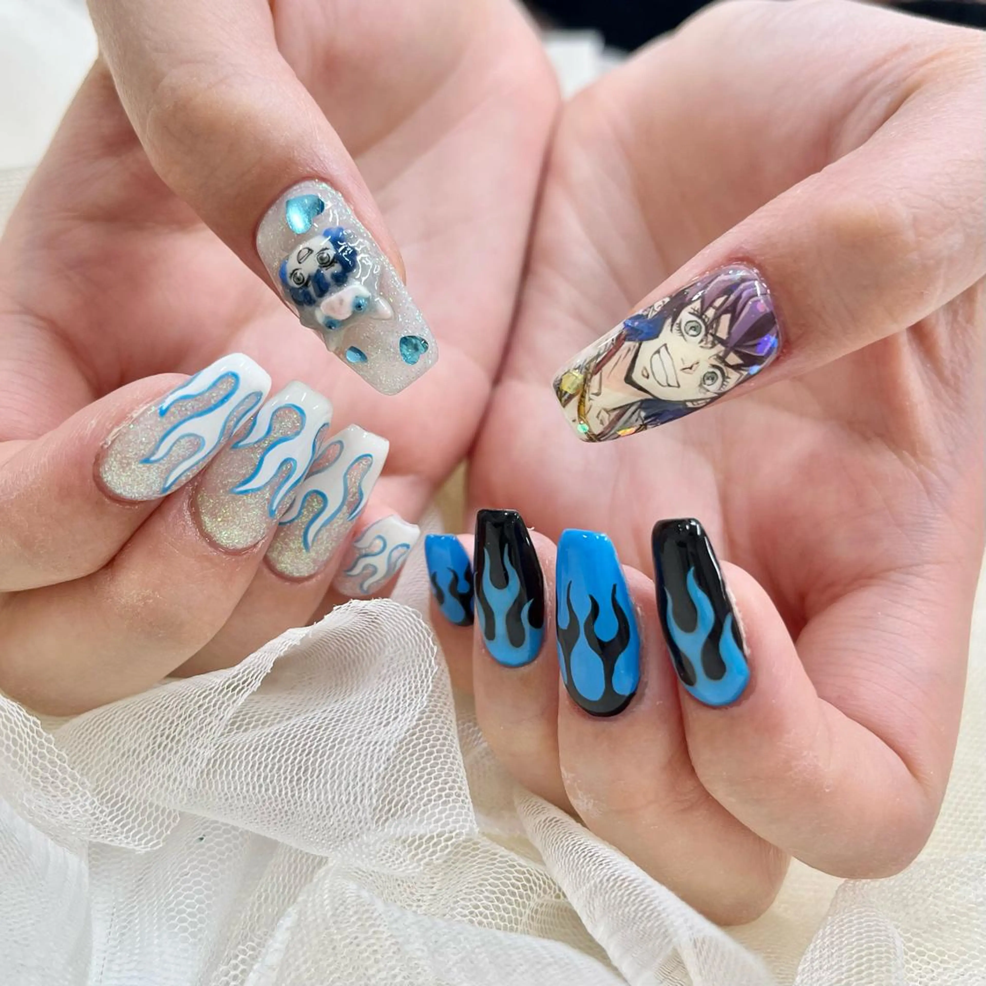 ロング ハンドネイル 池袋痛ネイル Nok. 渡辺のネイルデザイン