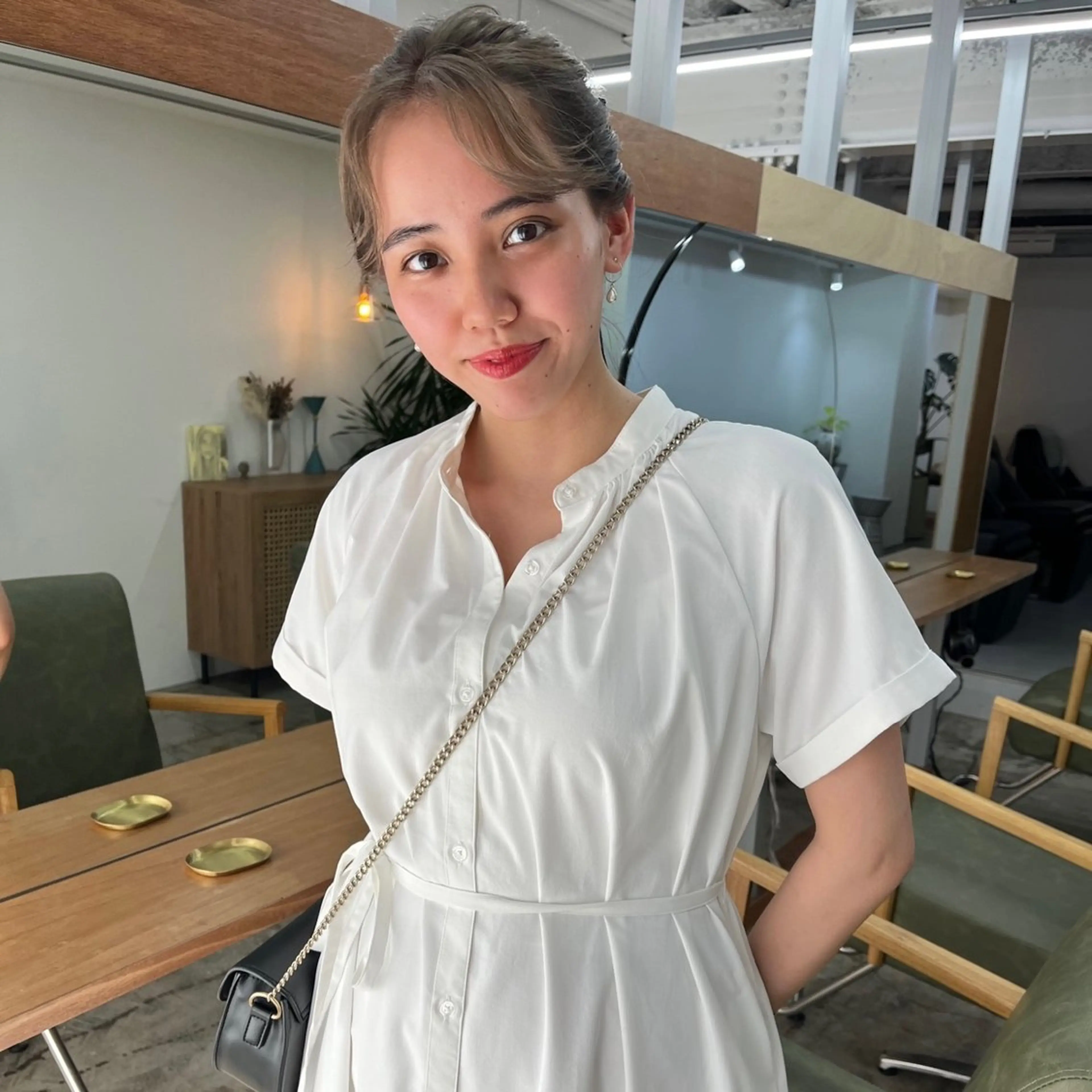 ミディアム カラー ハイトーン/心斎橋/ honomiのヘアスタイル